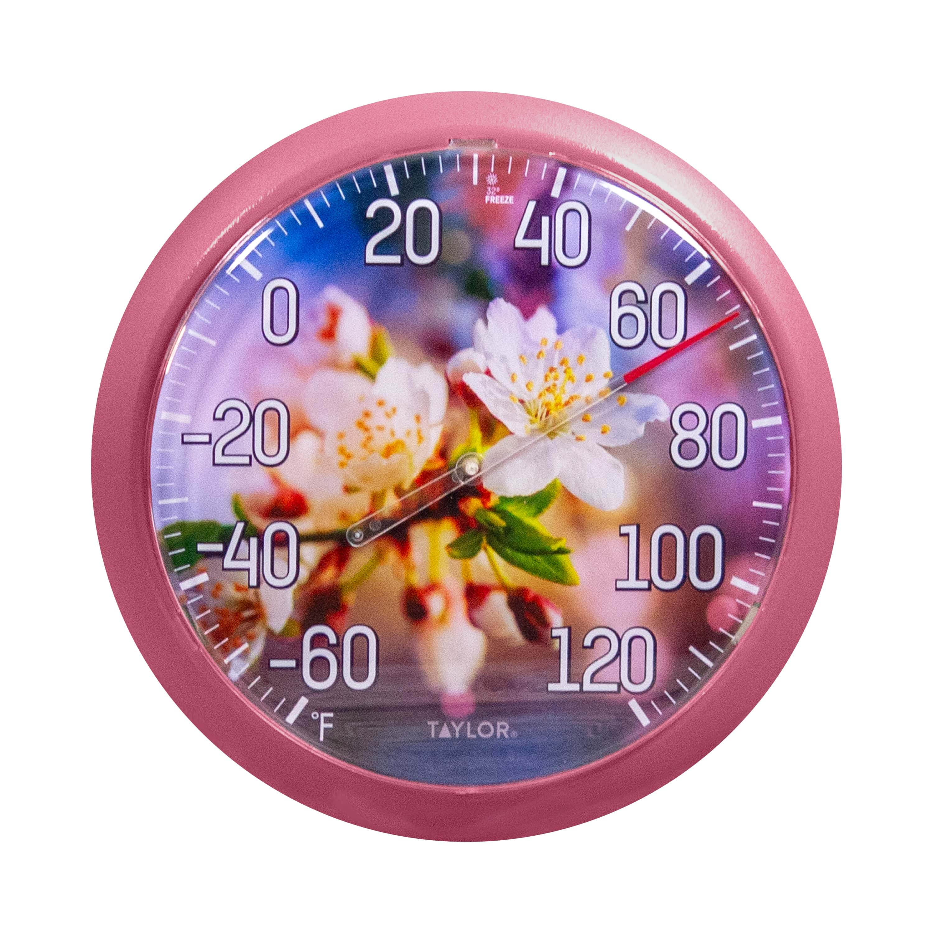 8.5" Cherry Blossom Thermometer