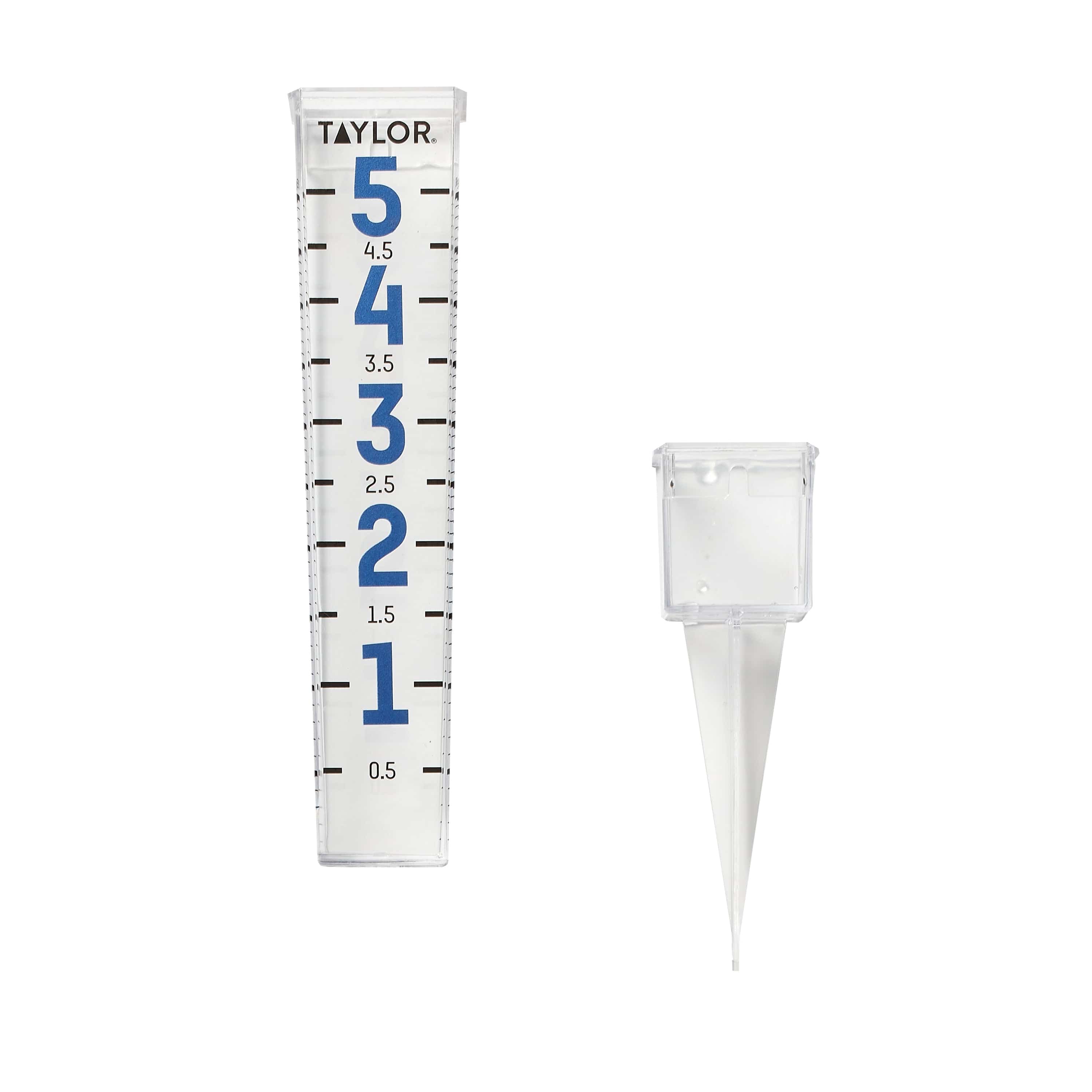 Metallic Numbers Rain Gauge