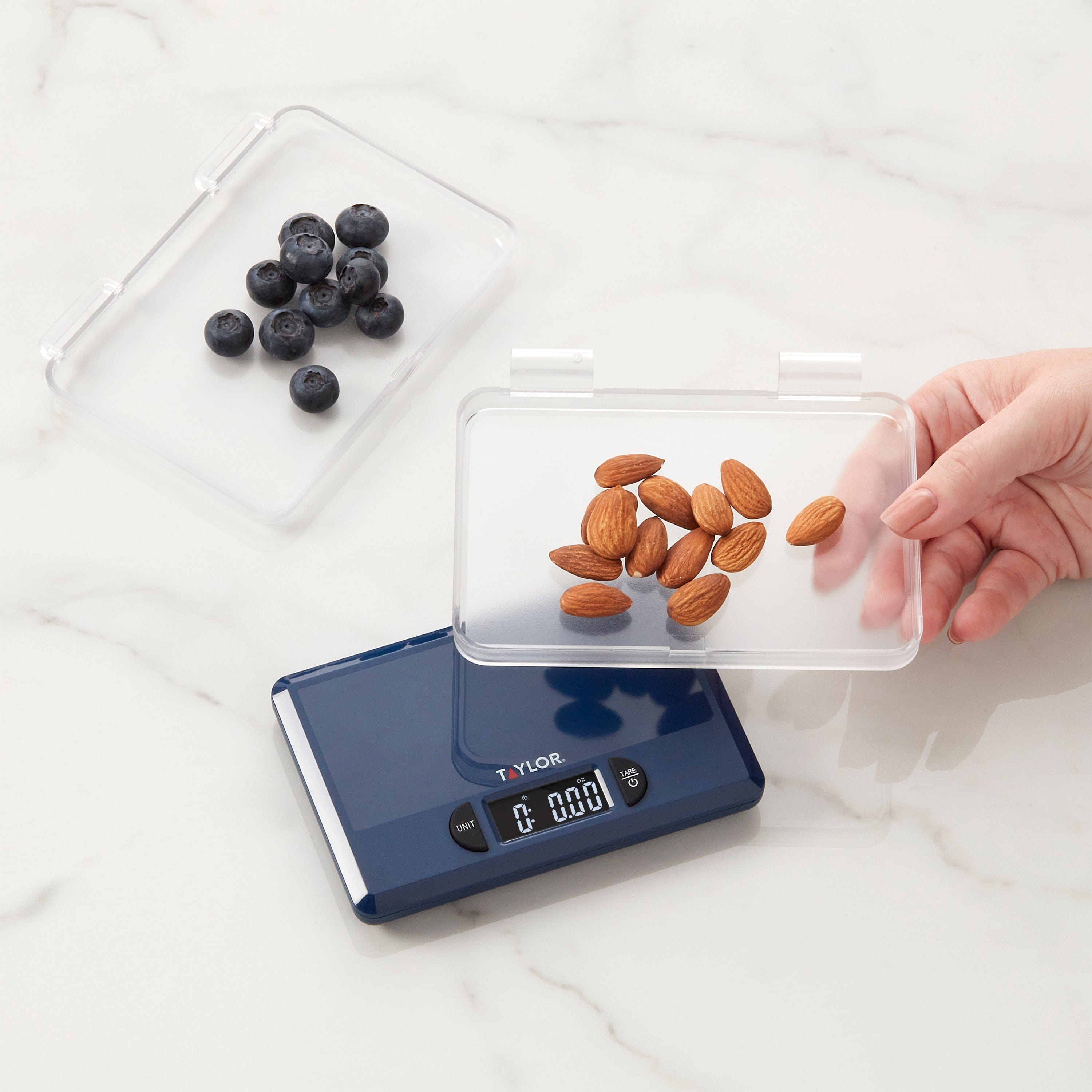 Báscula de cocina digital compacta de precisión, 4,4 lb