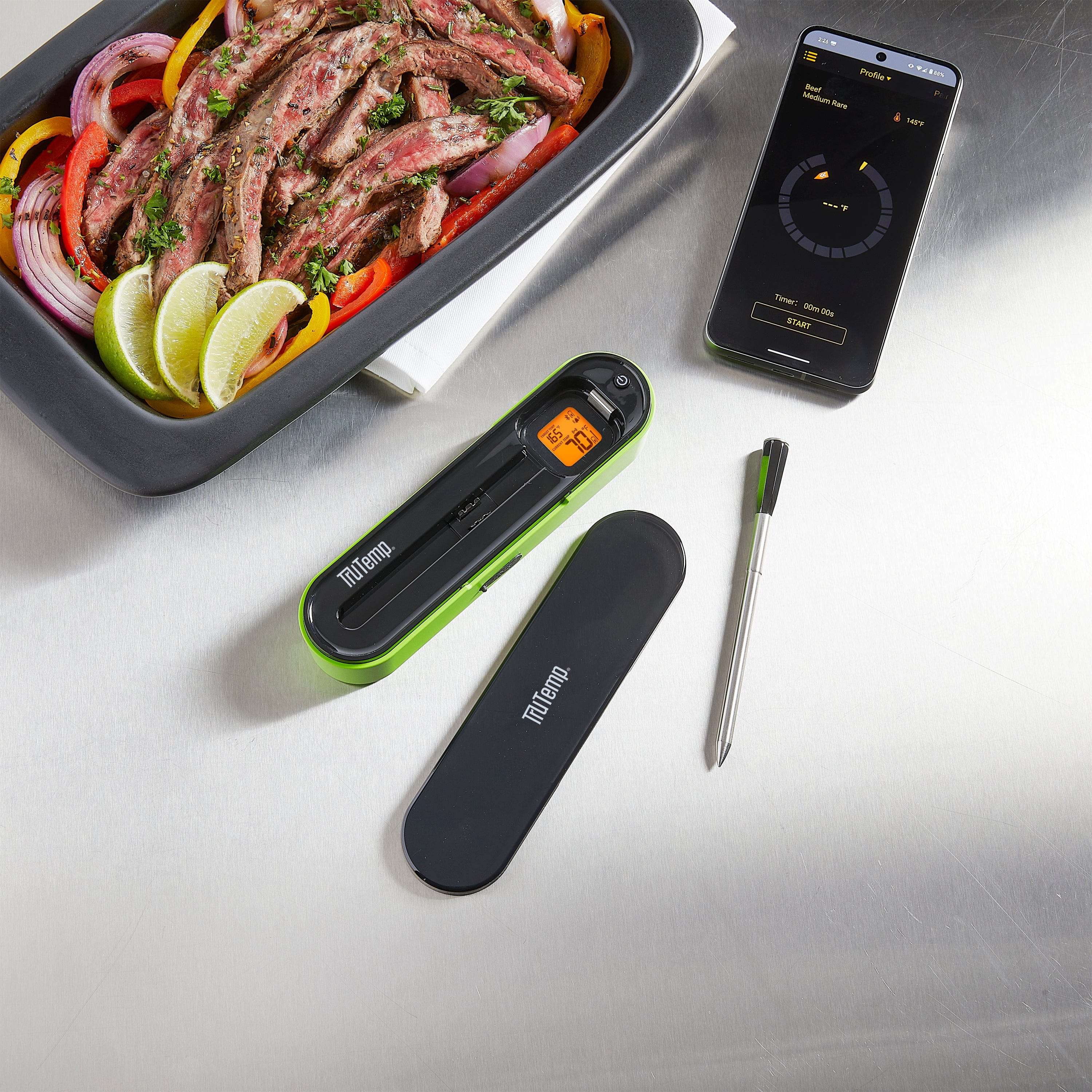 TruTemp Smart Tech Wireless App Thermometer with Charging Case
