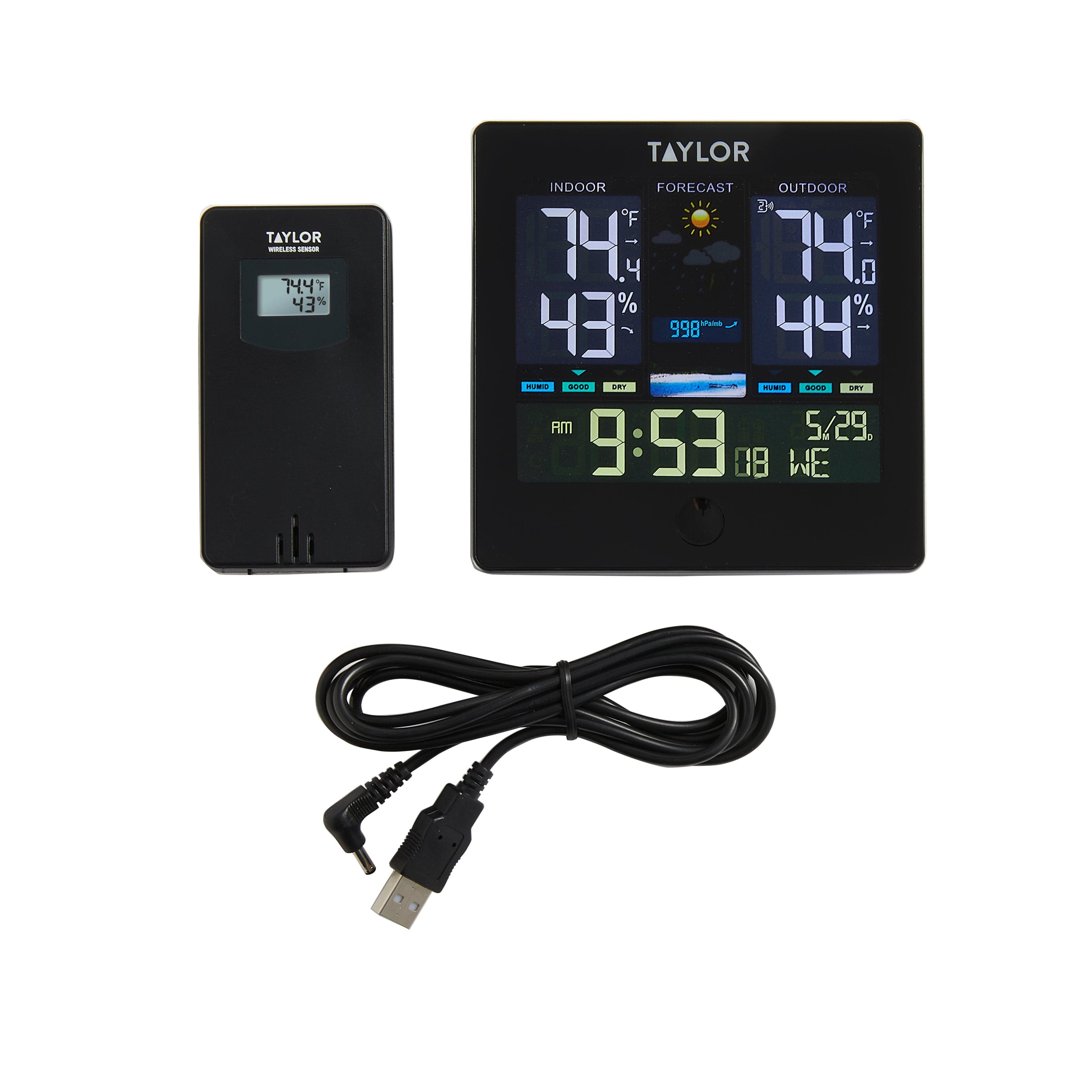 Digital Wireless Deluxe Indoor Outdoor Thermometer