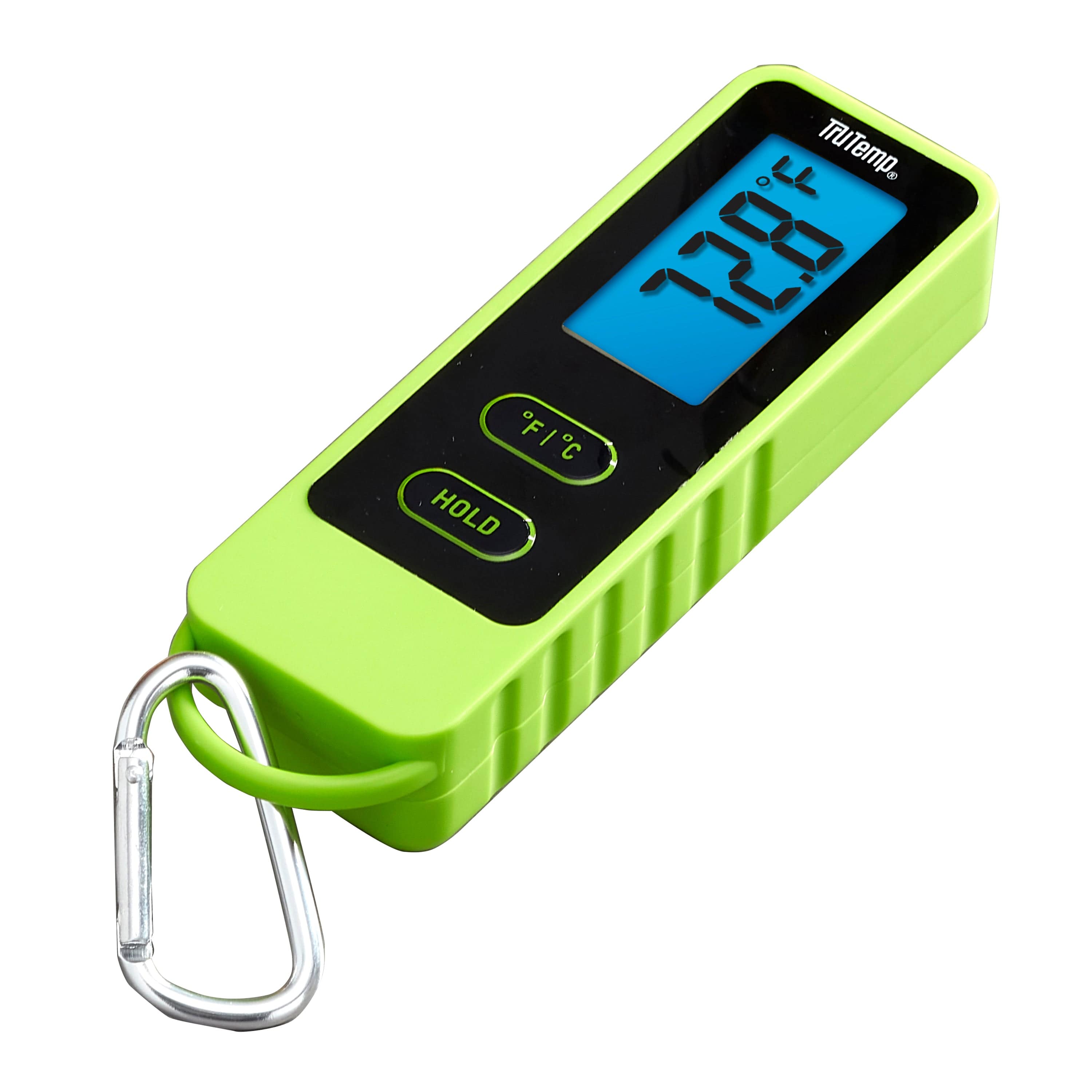 TruTemp Compact Digital Folding Meat Thermometer with Carabiner Clip