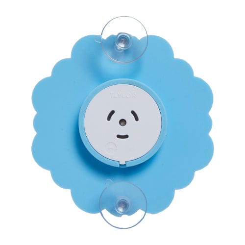 Silicone Suction Cup Thermometer, Blue Daisy