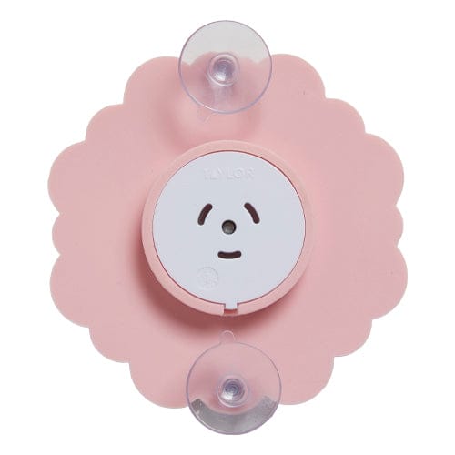 Silicone Suction Cup Thermometer, Pink Peony