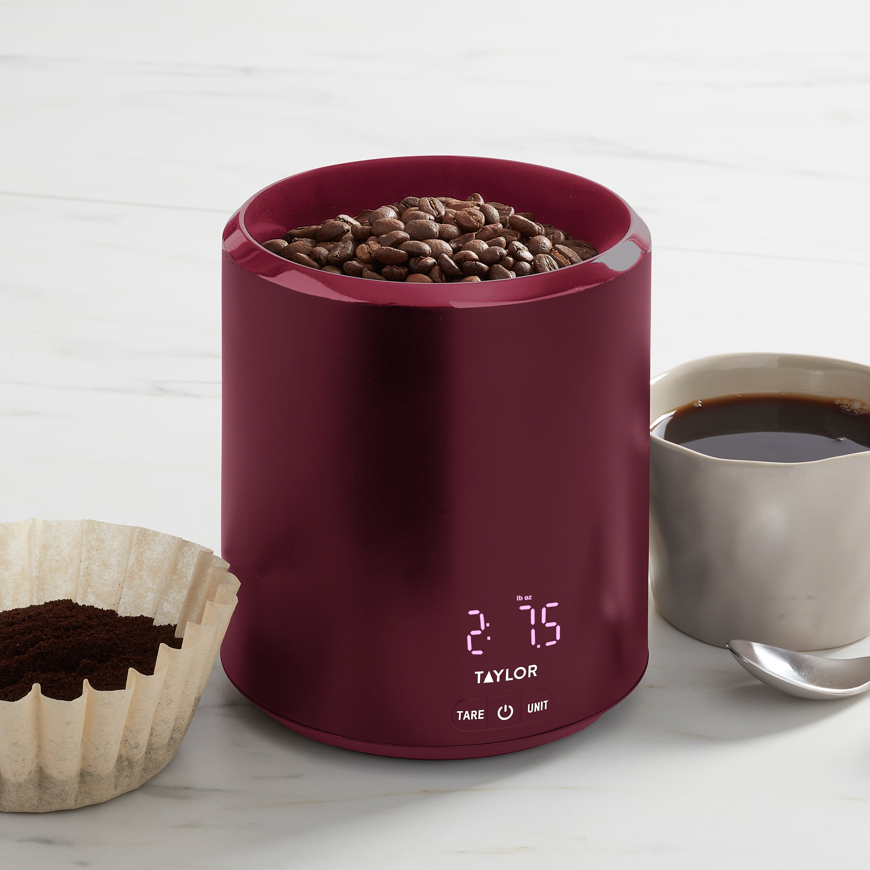 4.4lb USB-C Rechargeable Container Scale with Lid