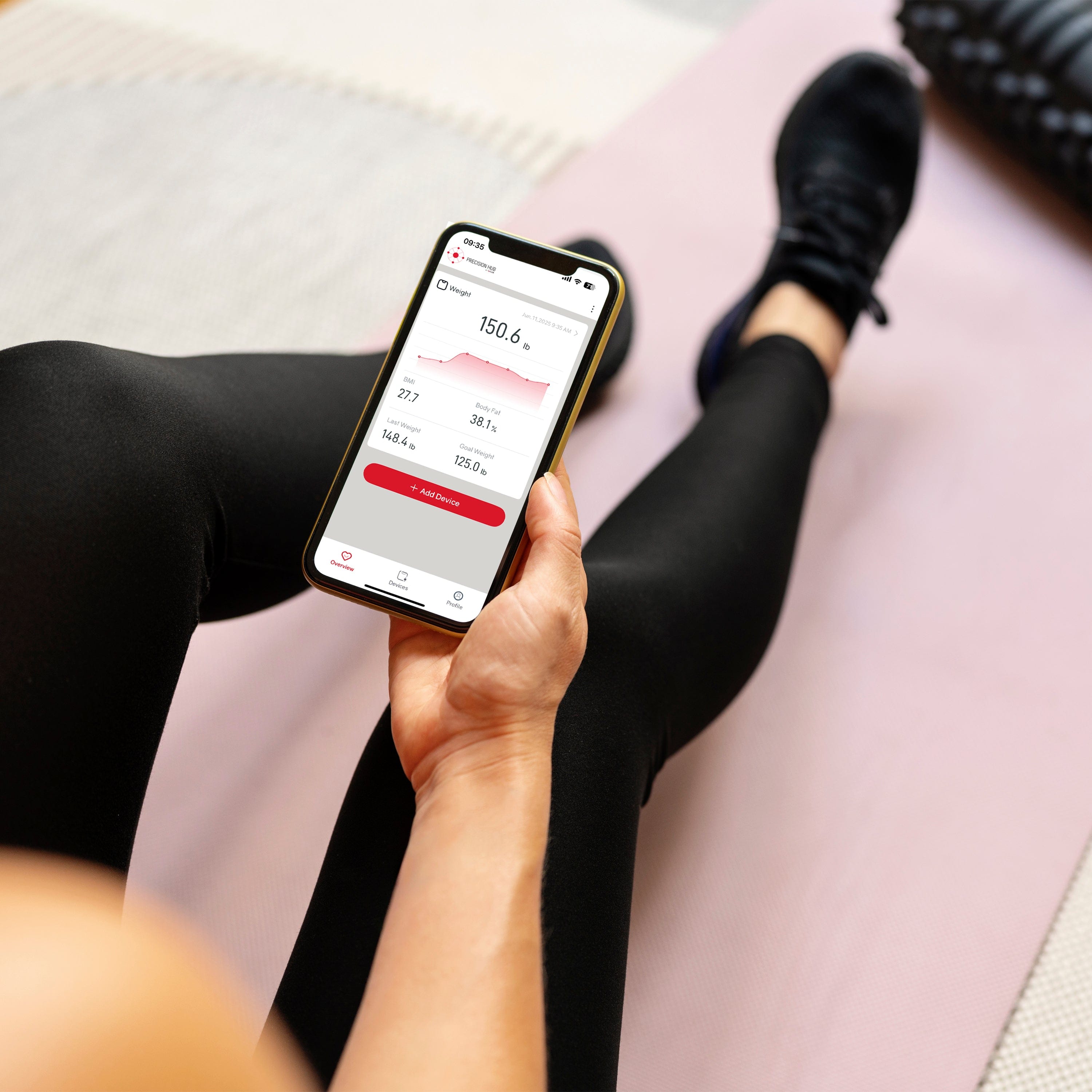 Smart Weight Tracking Scale with Precision Hub App