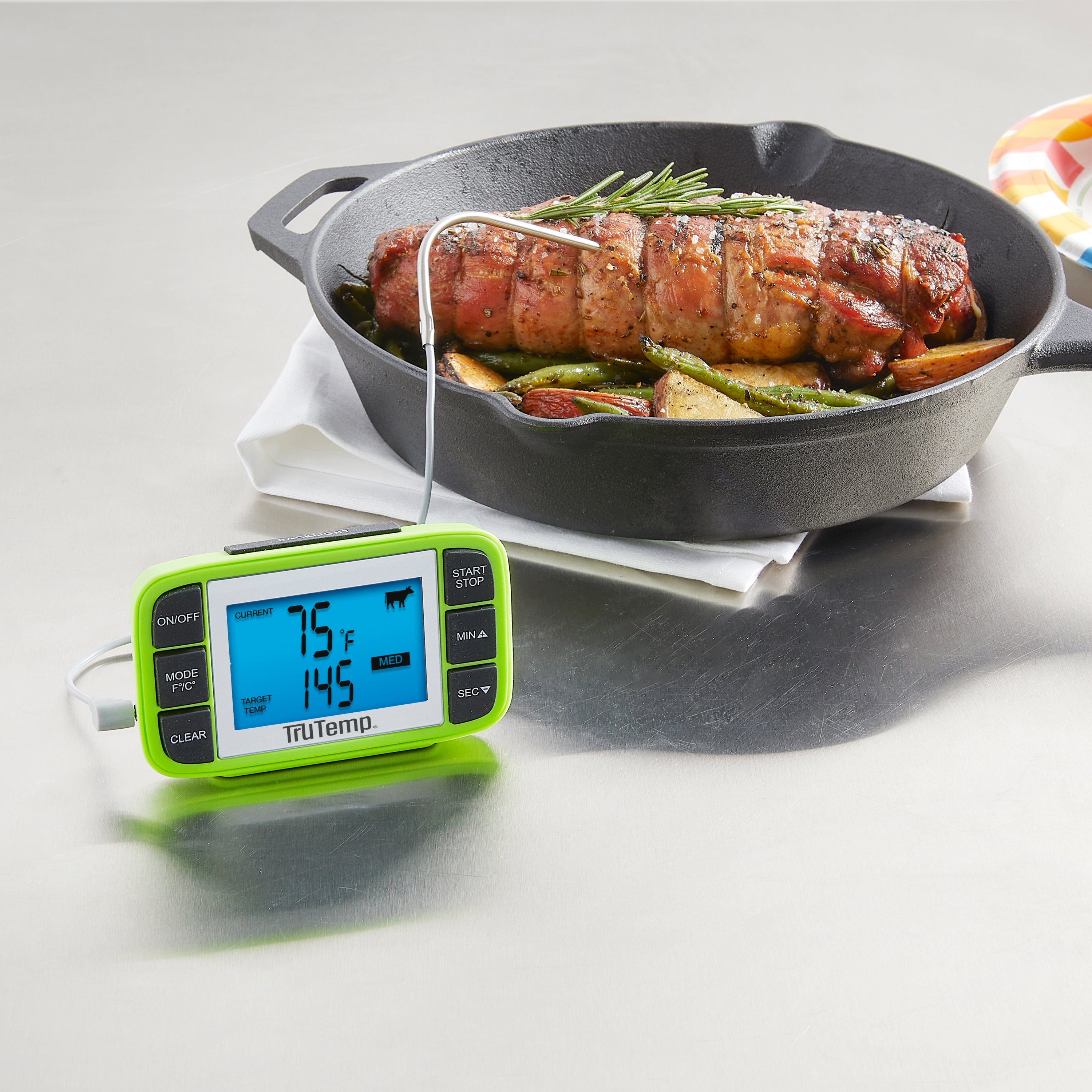 TruTemp Wired Probe Programmable Thermometer with Presets