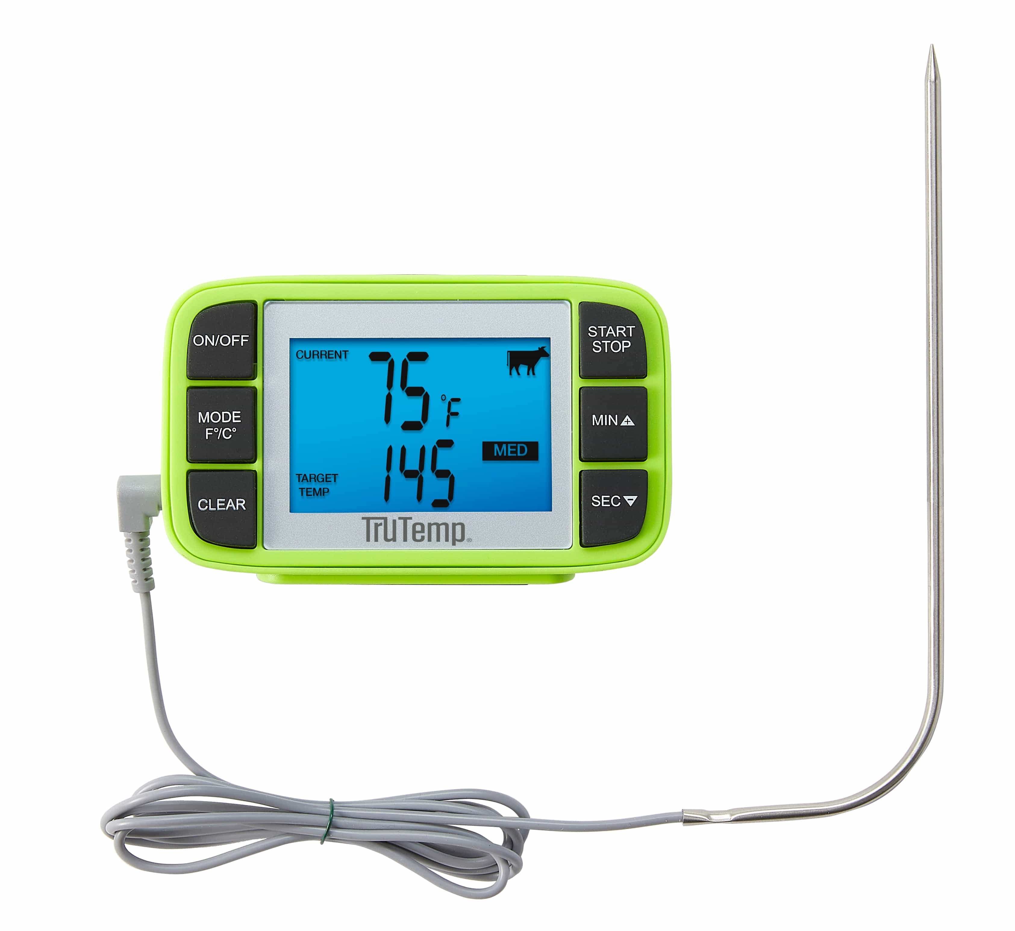 TruTemp Wired Probe Programmable Thermometer with Presets