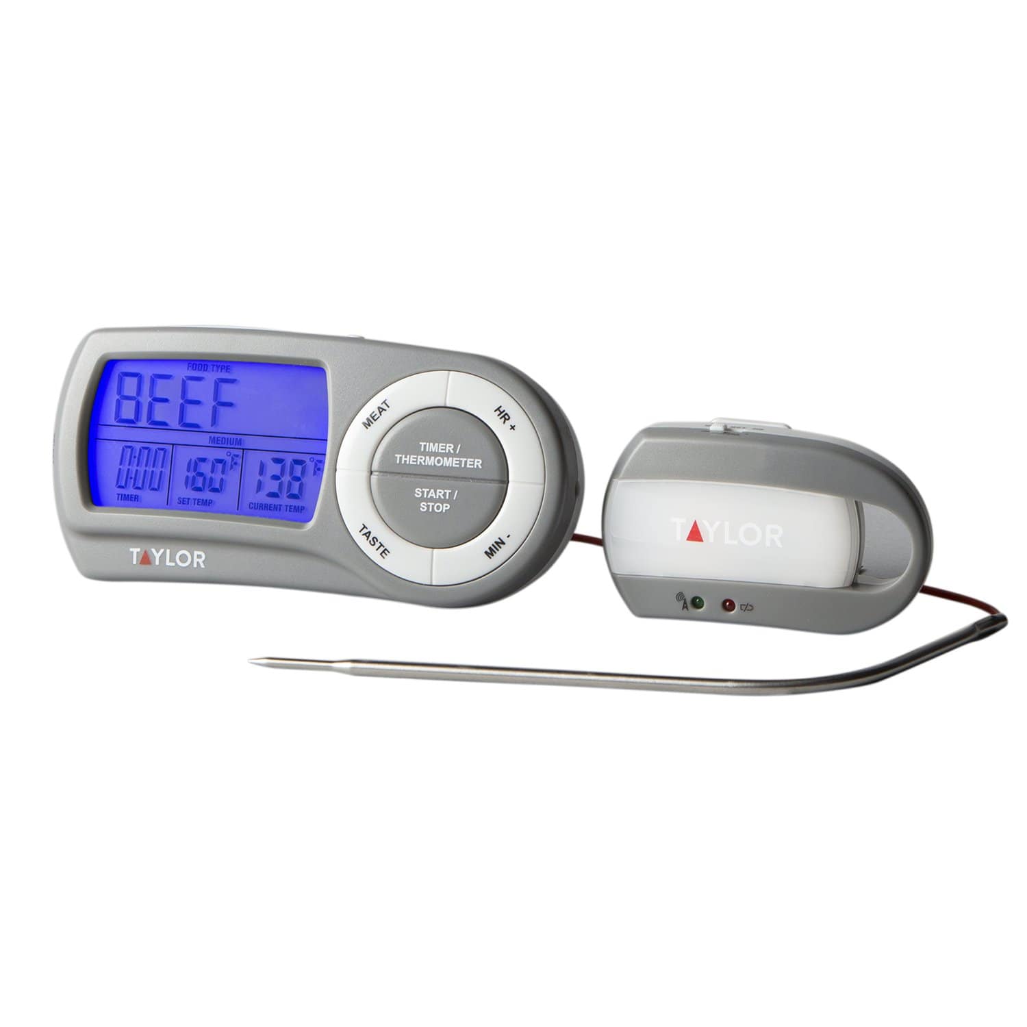 Digital Meat Thermometer & Timer with Pager