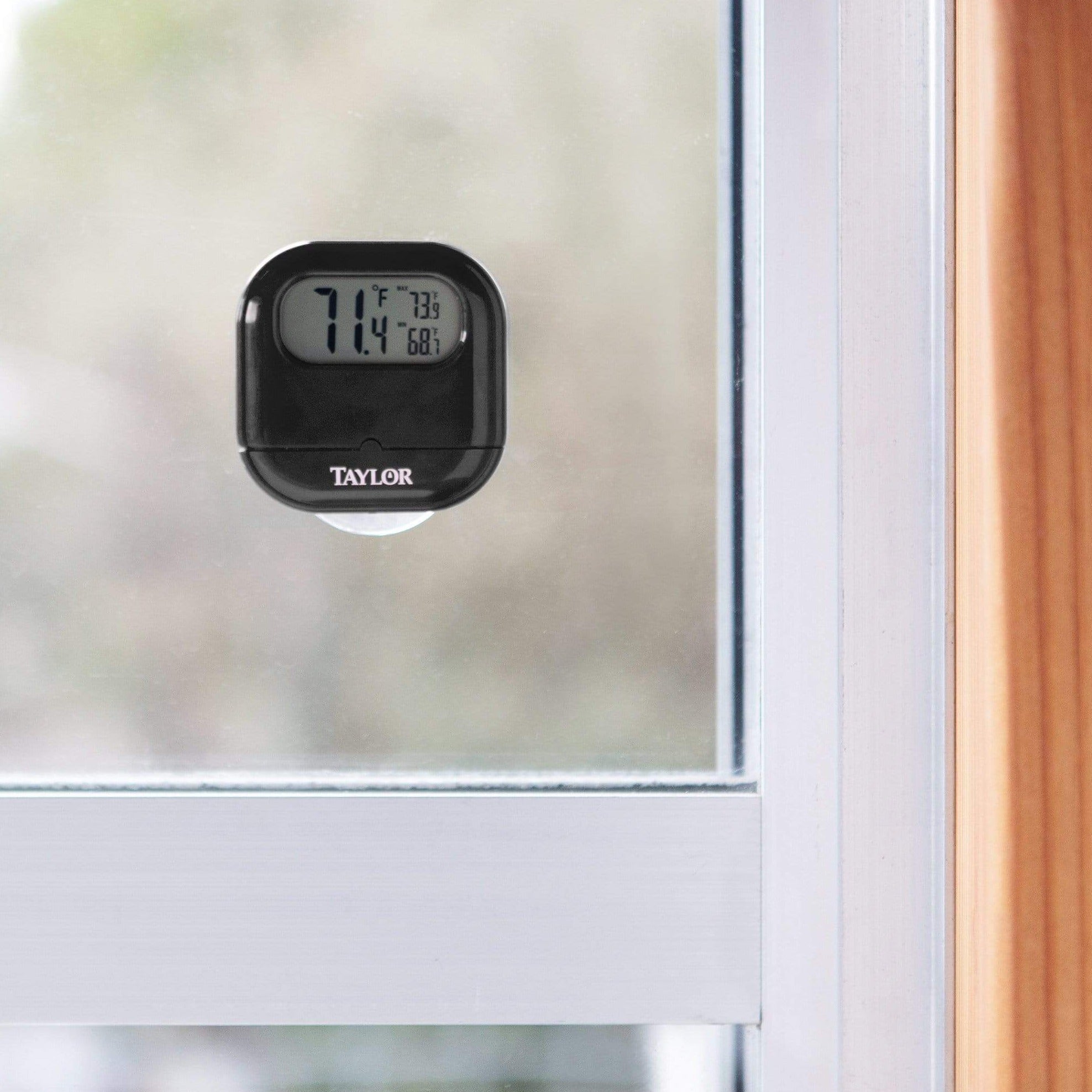 Digital Indoor and Outdoor Thermometer with Suction Cup