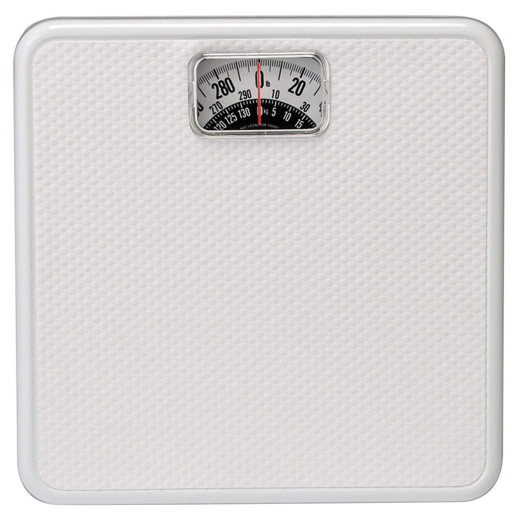Analog Bathroom Scale with White Mat