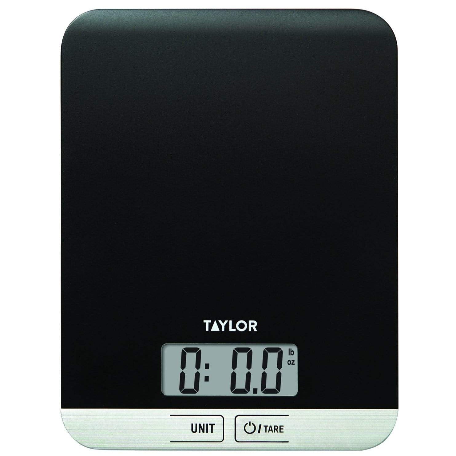 Taylor 1053 White Ultra Thin Glass Digital Kitchen Scale