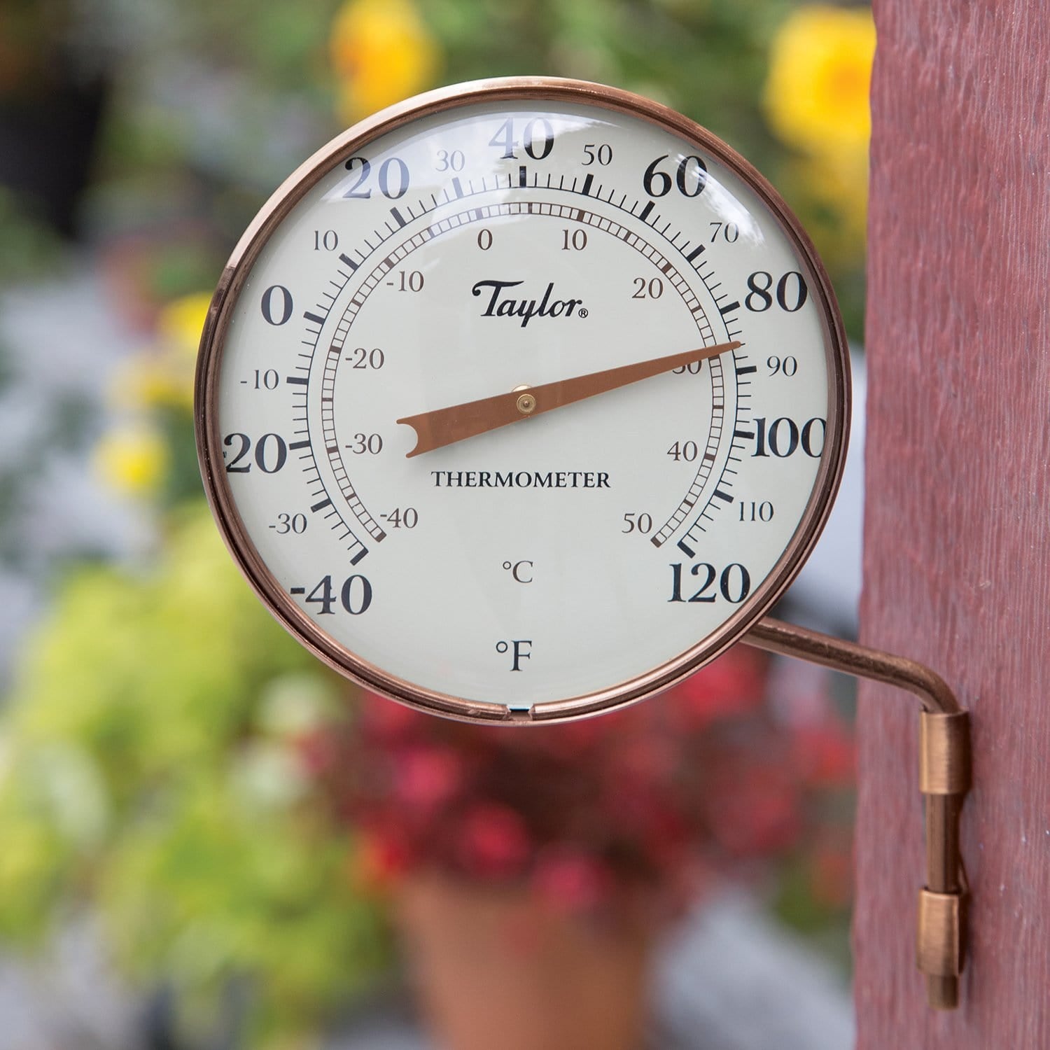 Indoor or Outdoor Wall Thermometer  Weatherproof Weather Instrument 