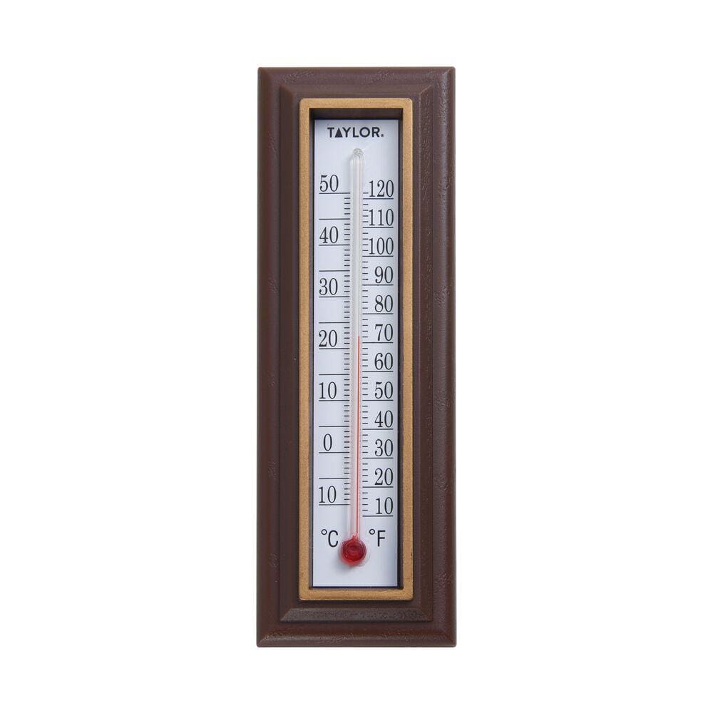 6½ Wood Grain Indoor Thermometer