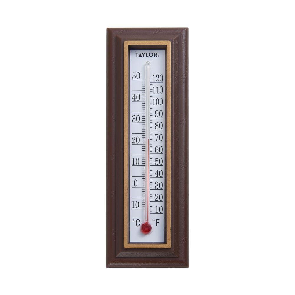 6½" Wood Grain Indoor Thermometer