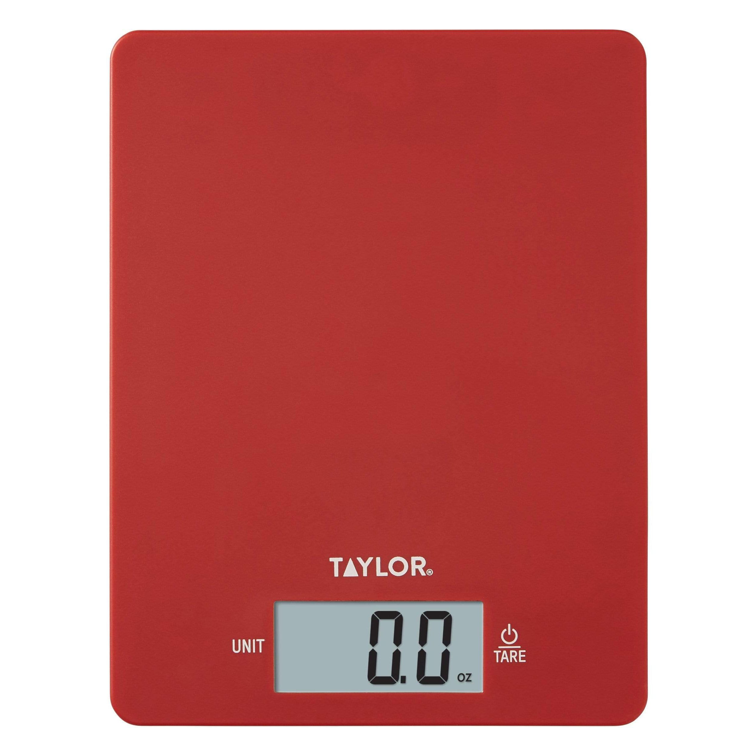 peber tryk godt Red Ultra Thin Digital Kitchen Scale – Taylor USA