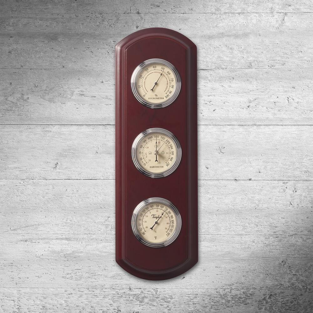 Traditional Wood Weather Station