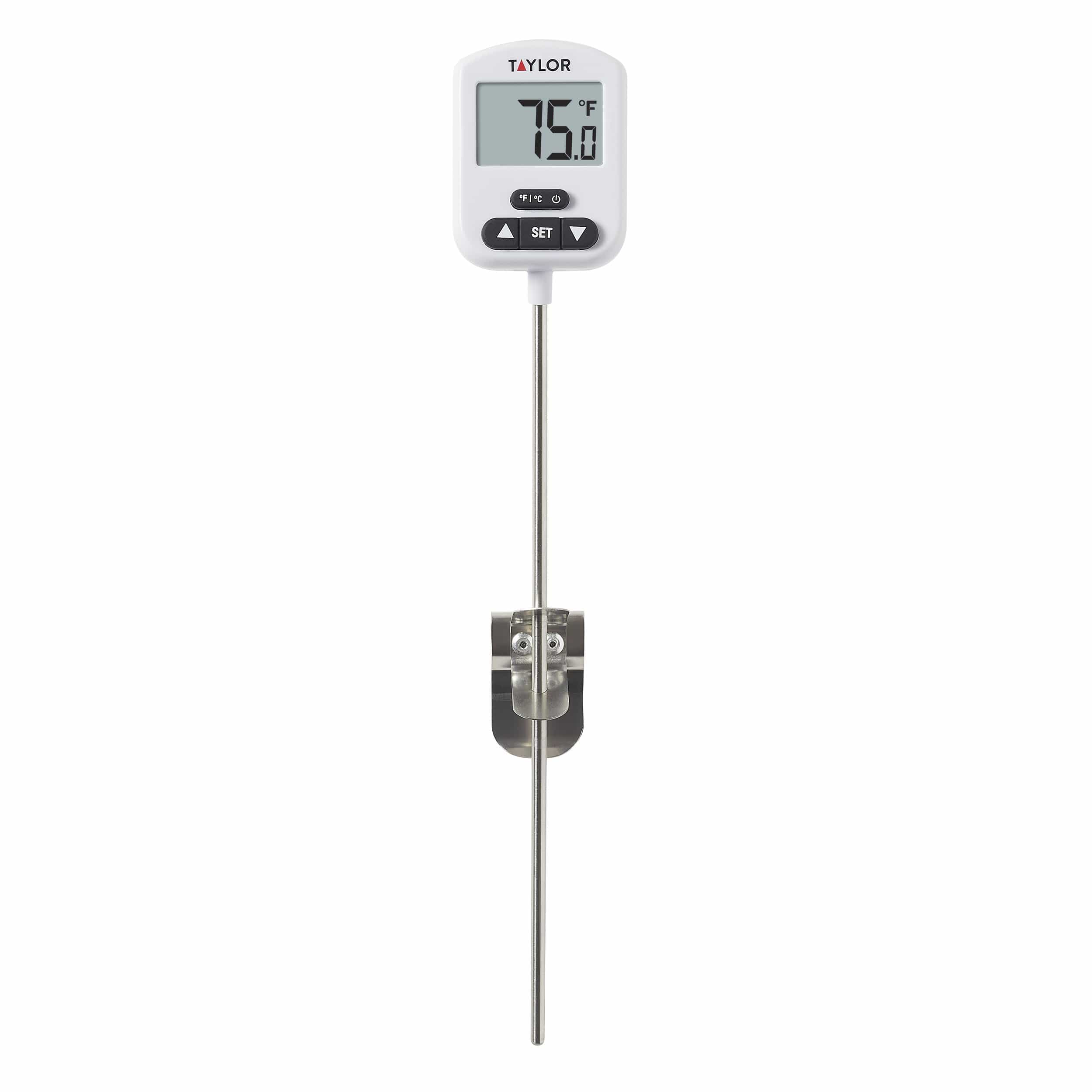 TAYLOR CANDY THERMOMETER in F & C with metal clip attached. JAPAN