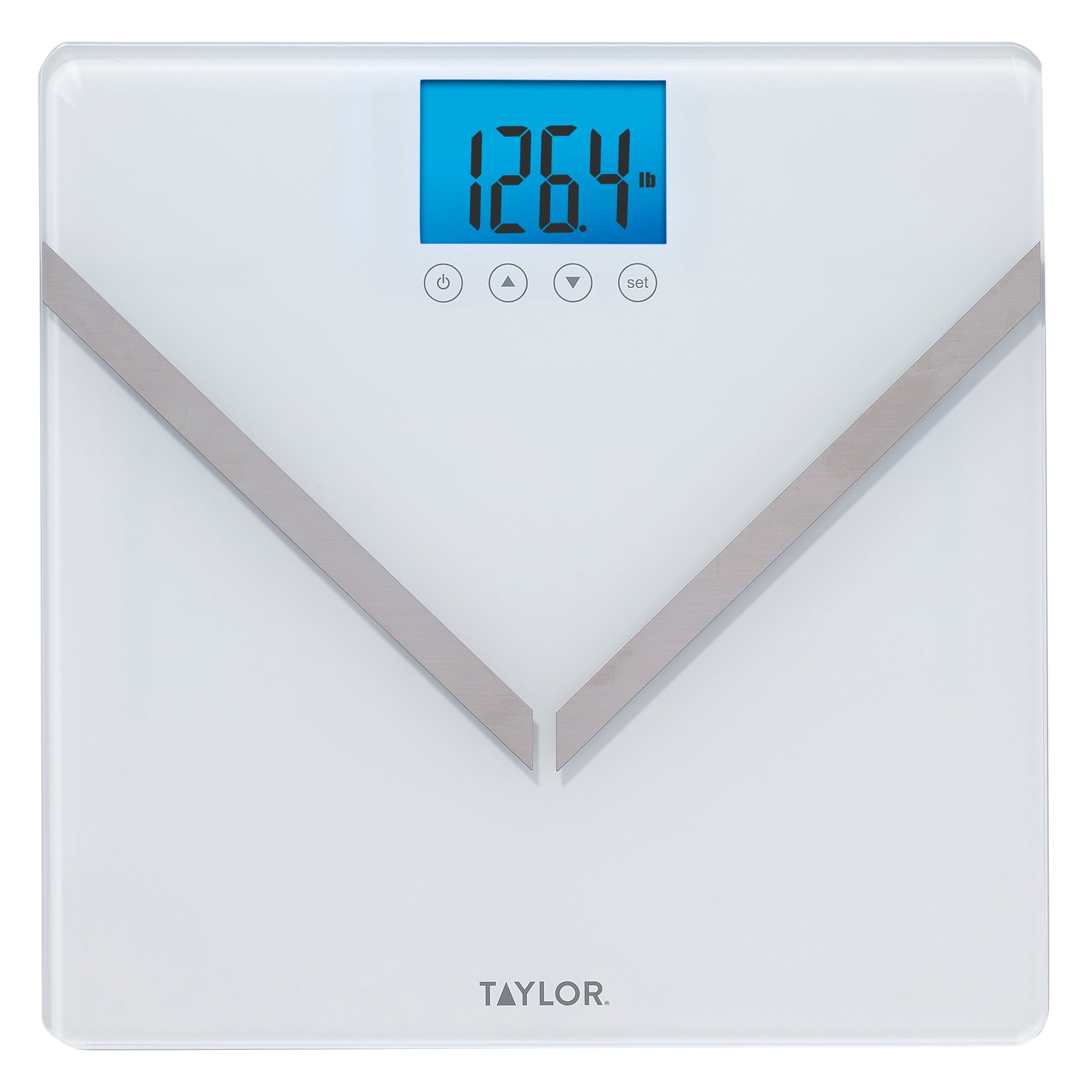 Taylor Glass Digital Scale, White