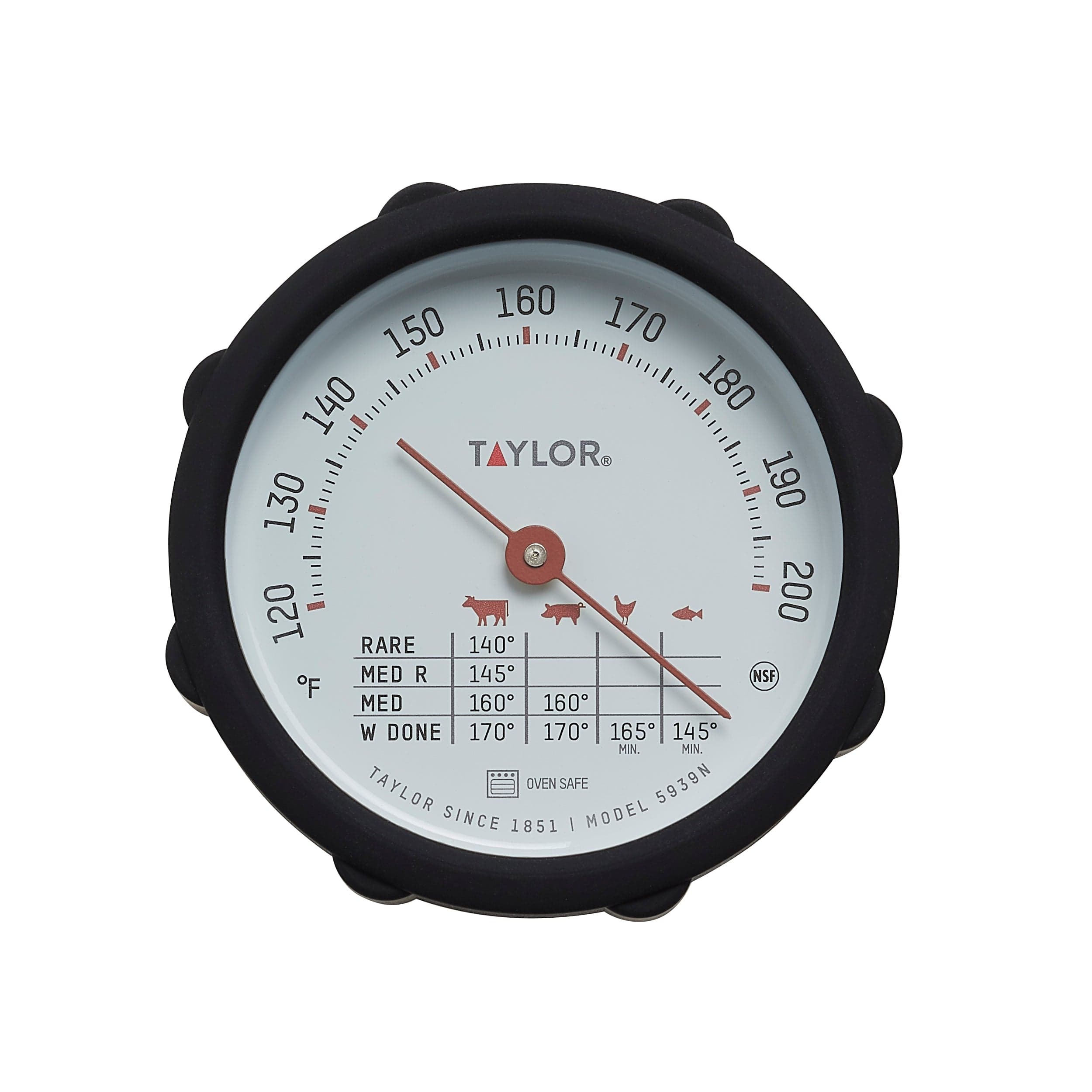 Leave-In Meat Thermometer with Silicone Grip