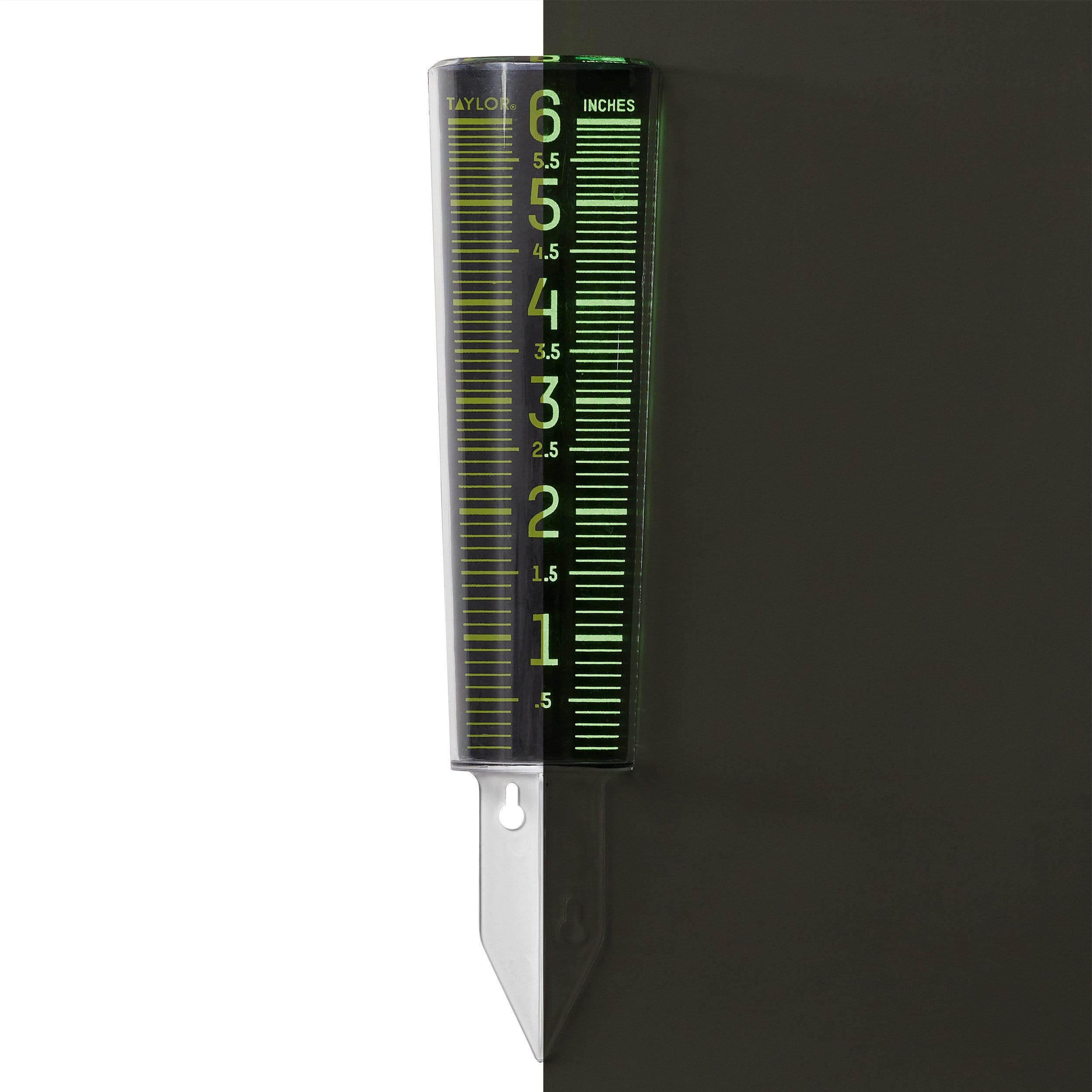 ClearVu 6" Glow in the Dark Rain/Sprinkler Gauge