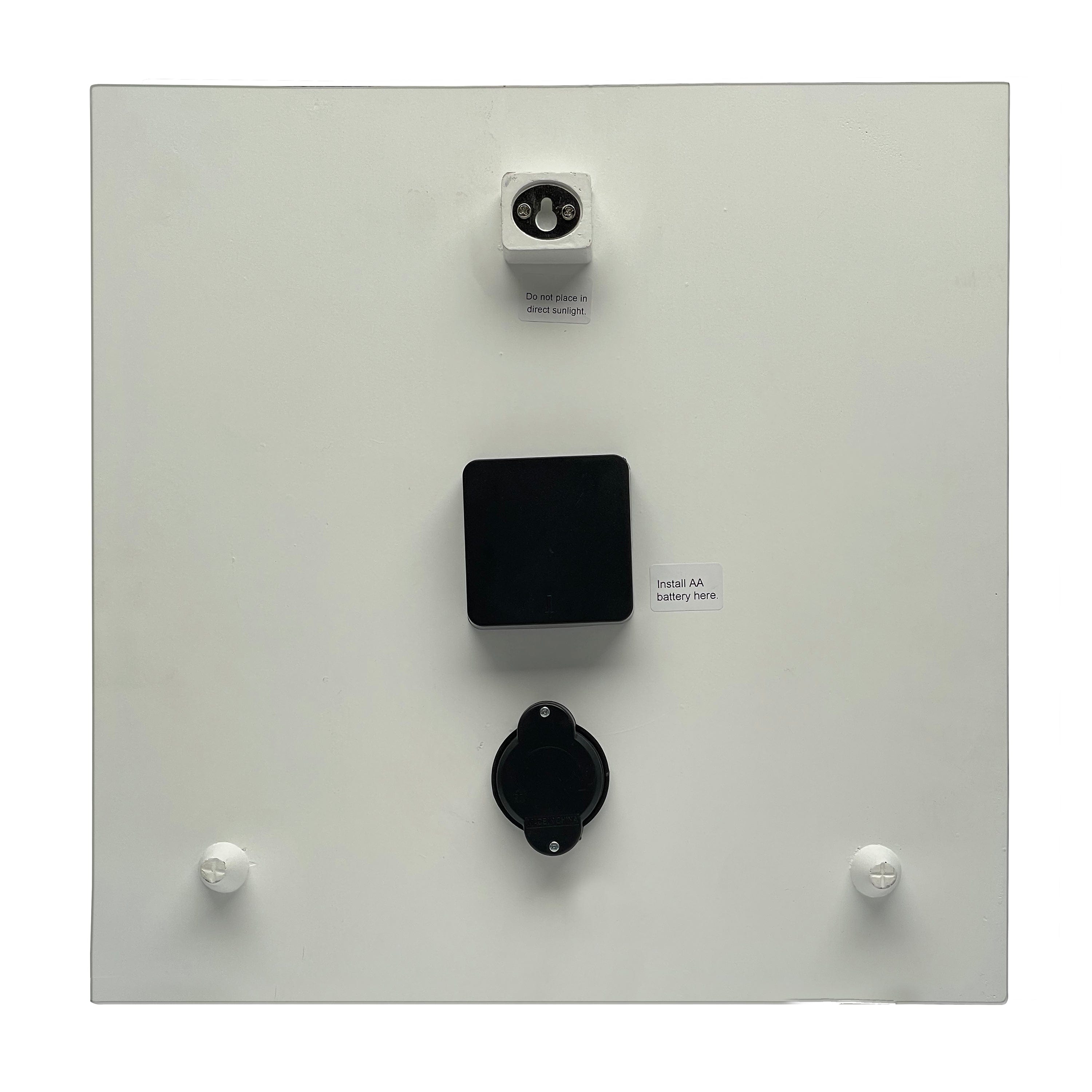 Reloj y termómetro de poliresina para el verano