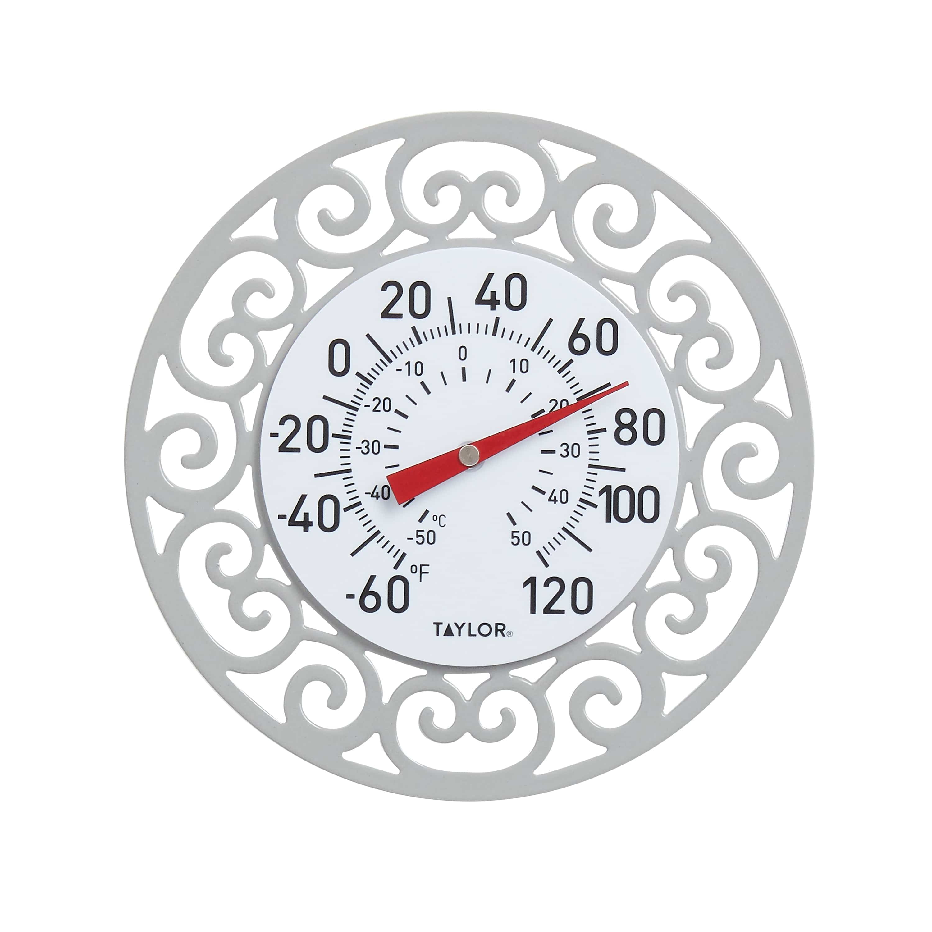 Silhouette Monogram 12″ Personalized Indoor Outdoor Wall Thermometer –  Whitehall Products
