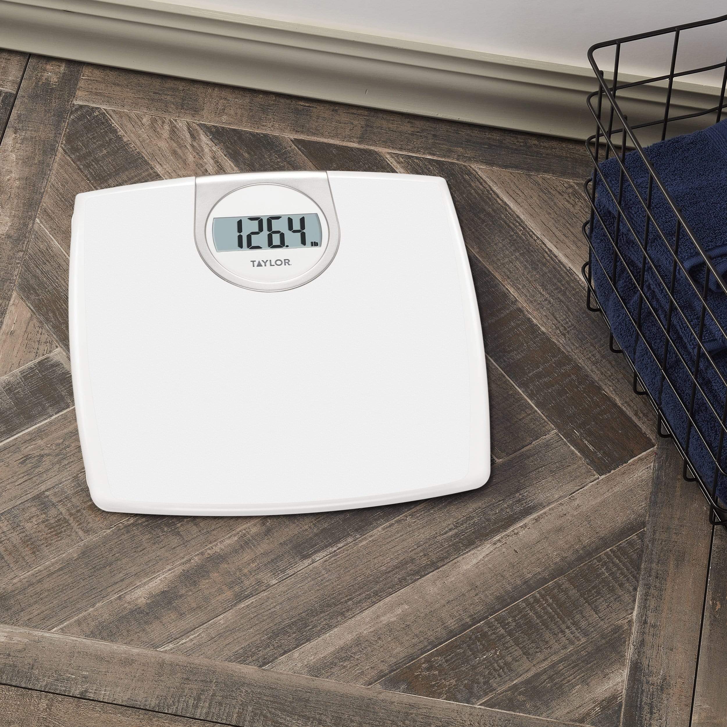 Digital Bathroom Scale White Textured Finish