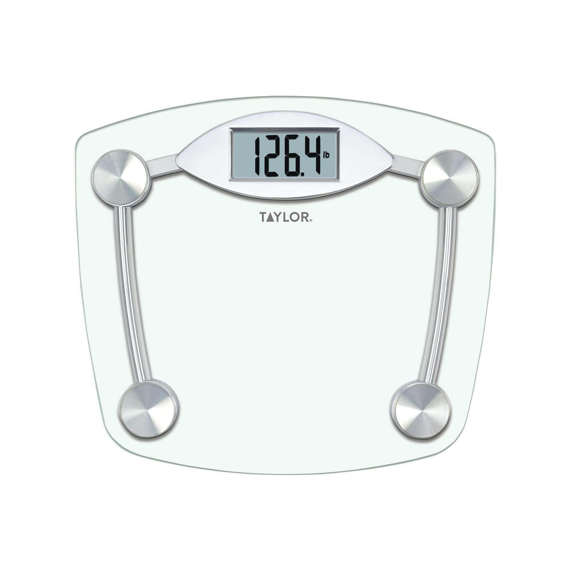 Digital Glass Chrome Bathroom Scale | 7506 | TAYLOR