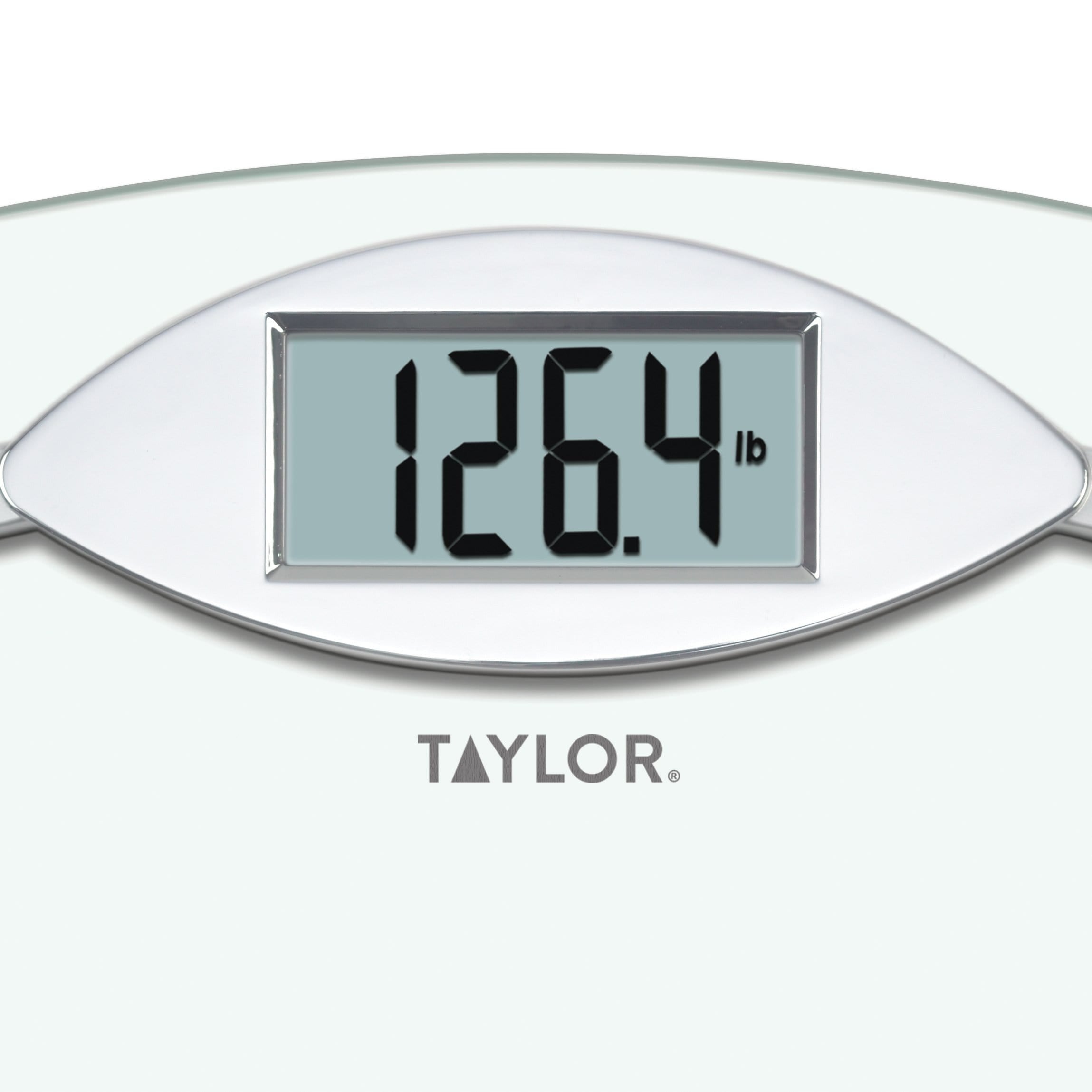Taylor Digital Glass Bathroom Scale with Black Finish
