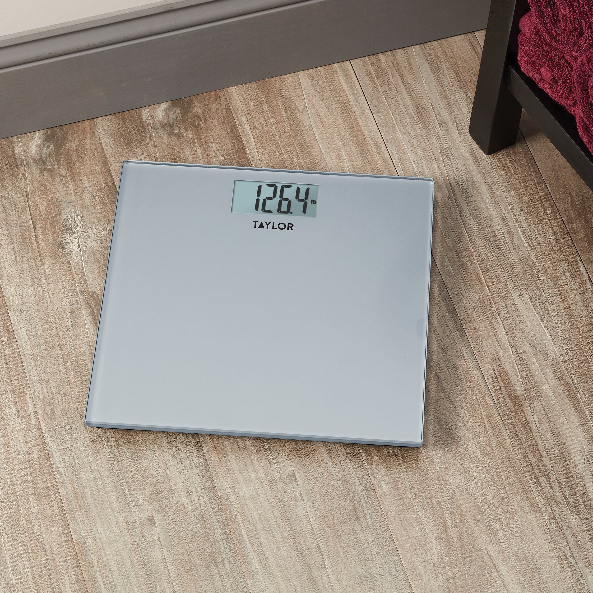 The My Weigh Elite Digital Bathroom Scale With Silver Platform
