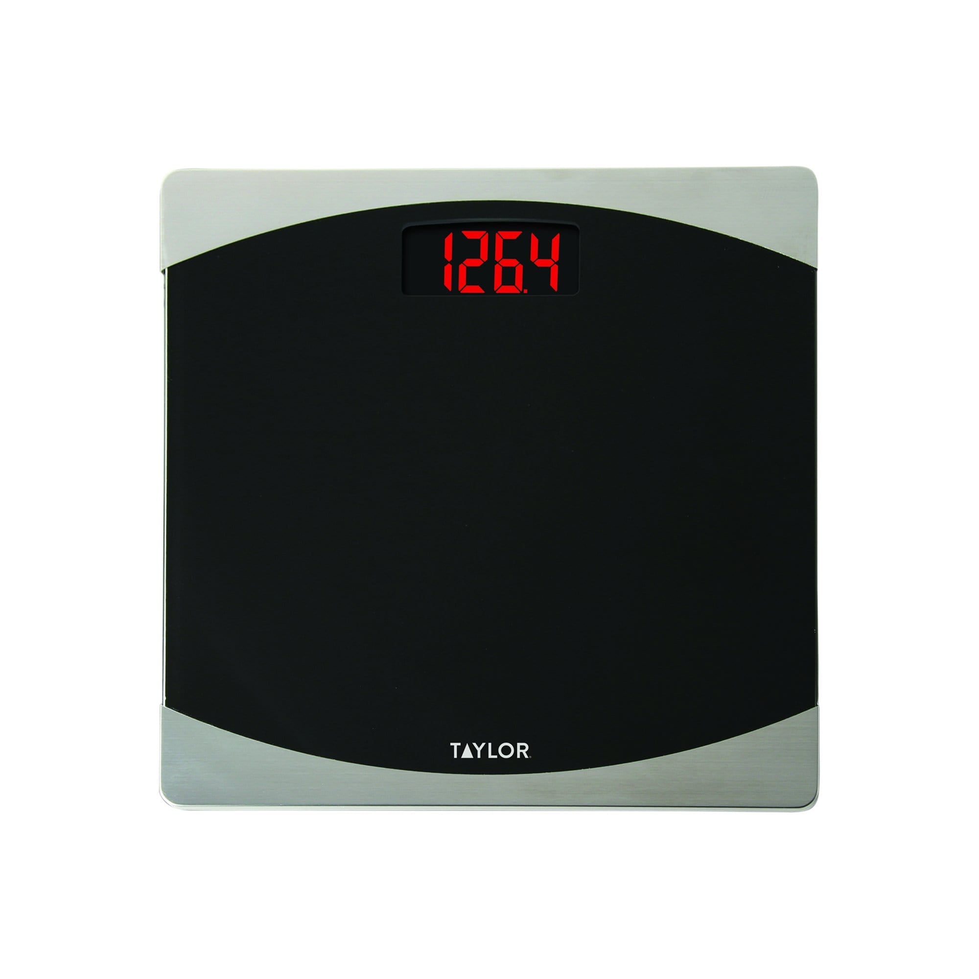 Digital Glass Bathroom Scale with Red LCD Display, 7562