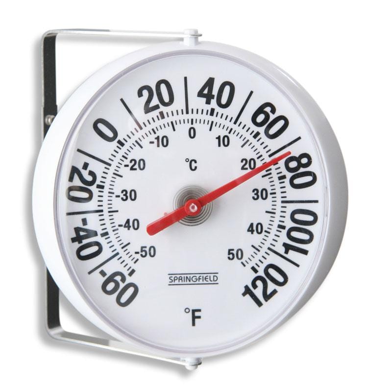 Taylor Extra Large Metal Wall Indoor Outdoor Thermometer, 18 inch
