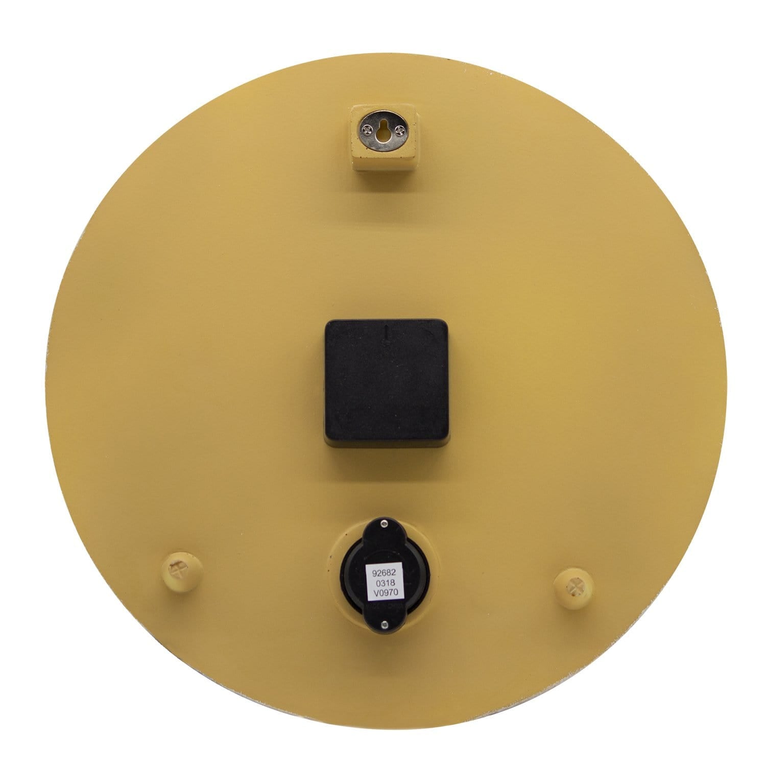 Reloj de piedra de terracota de 14" con termómetro