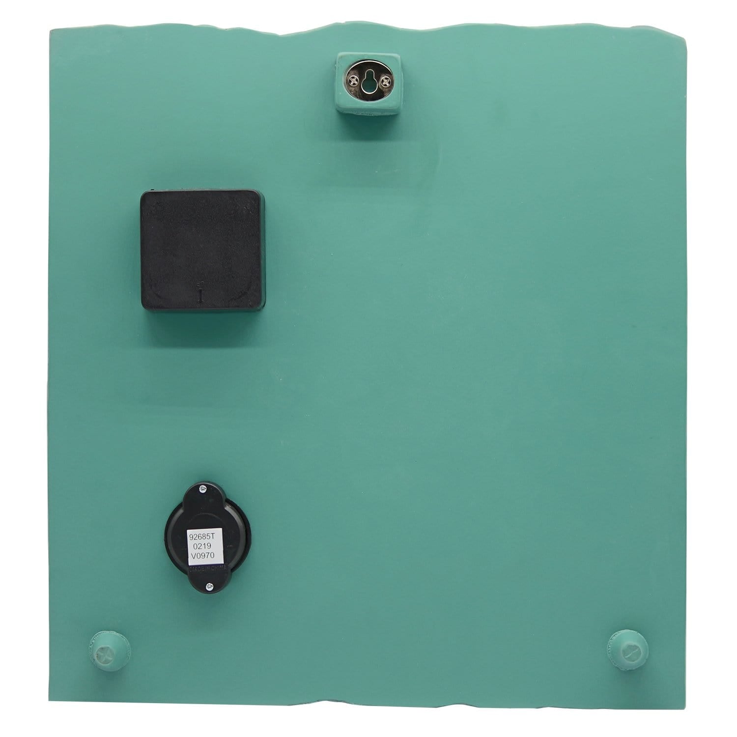 14"x14" Beach This Way Clock with Thermometer