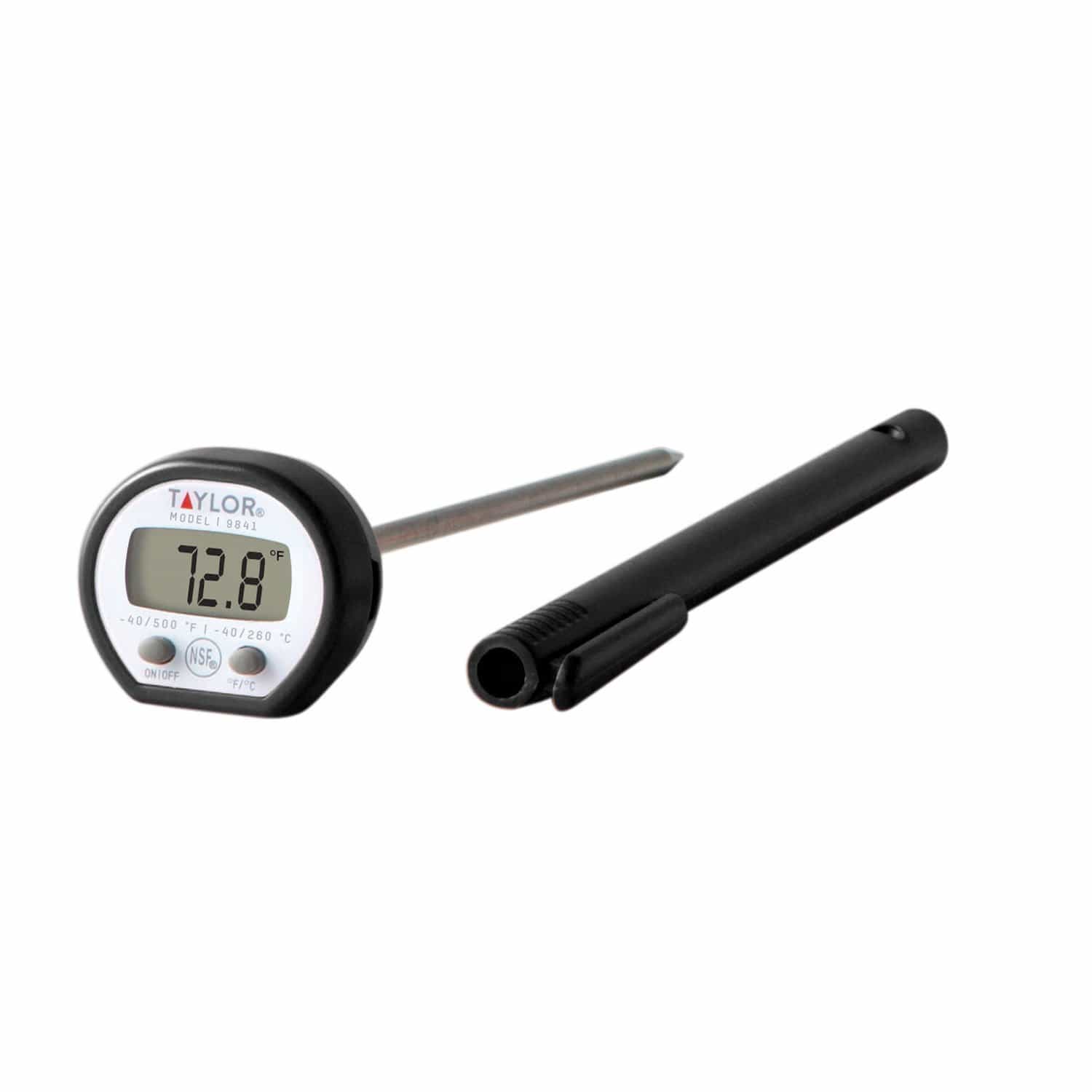 Taylor® High Temperature Digital Thermometer, LCD, 6/pack