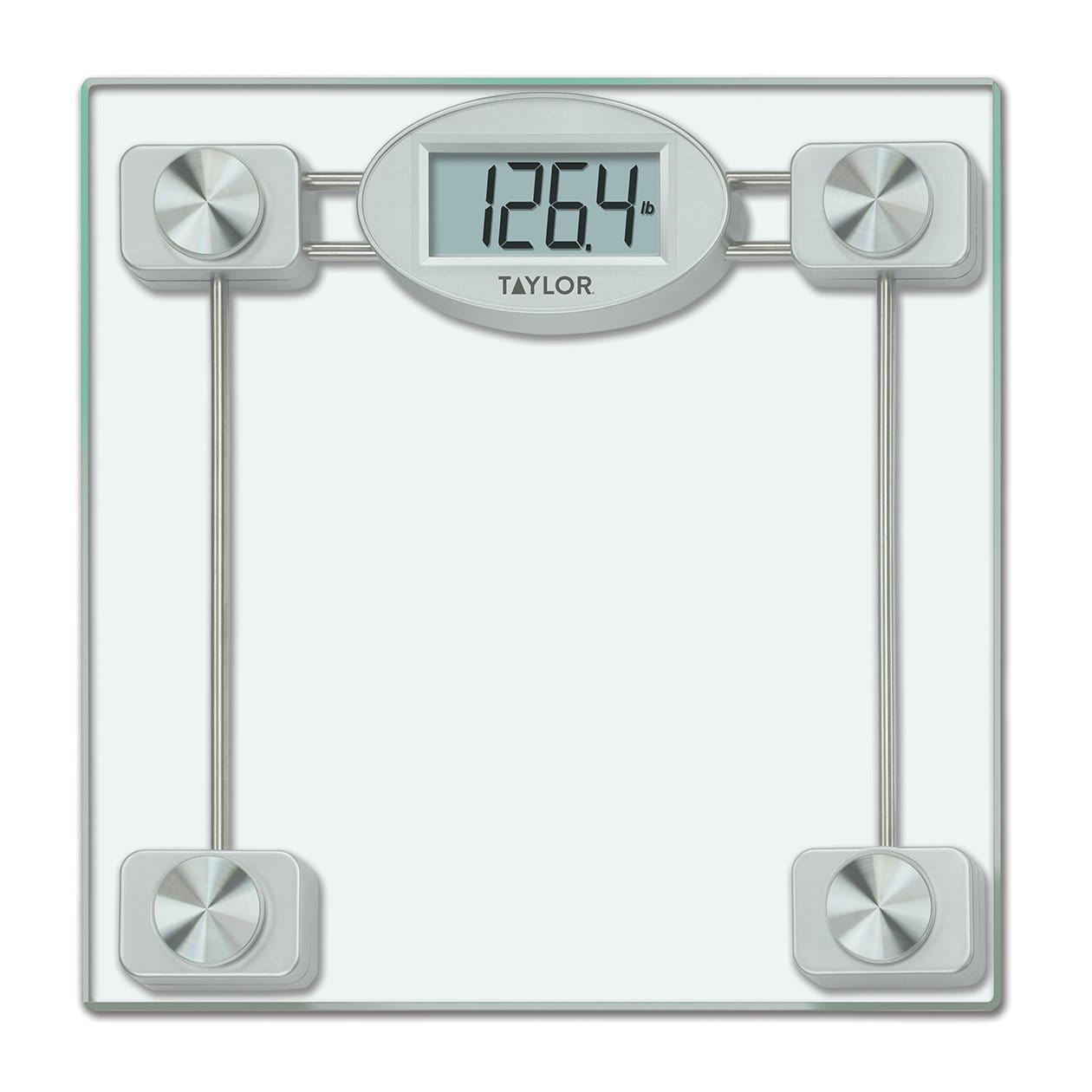 Taylor Bathroom Glass Digital Scale 500lb Capacity Silver