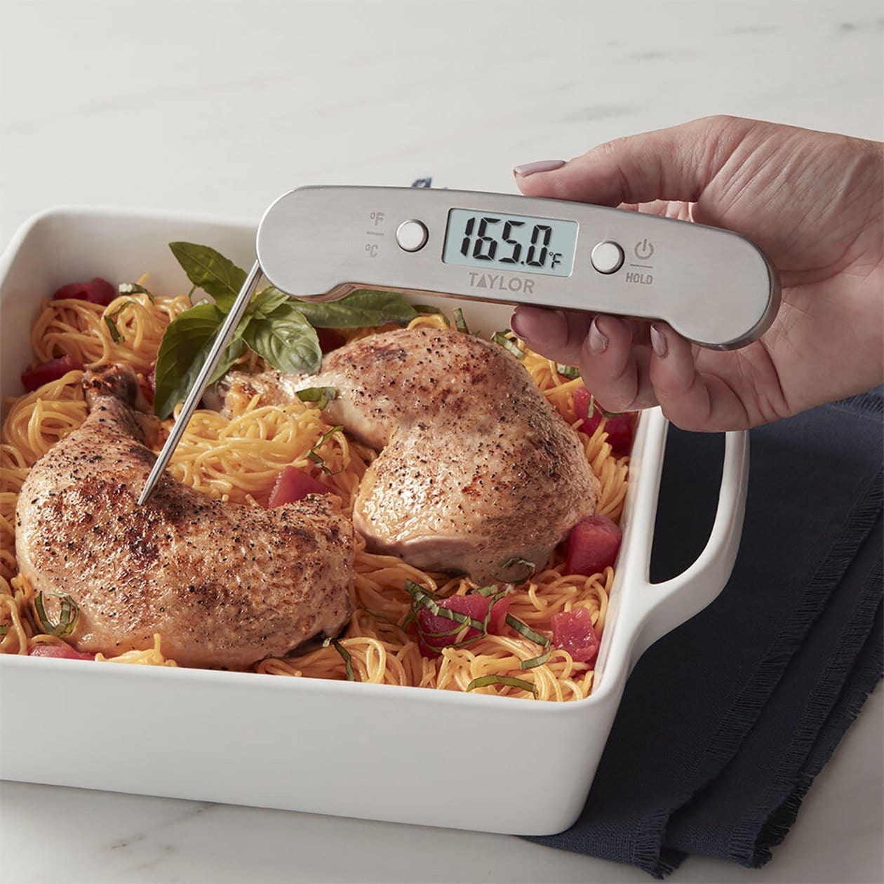 Taylor Compact Folding Digital Thermometer