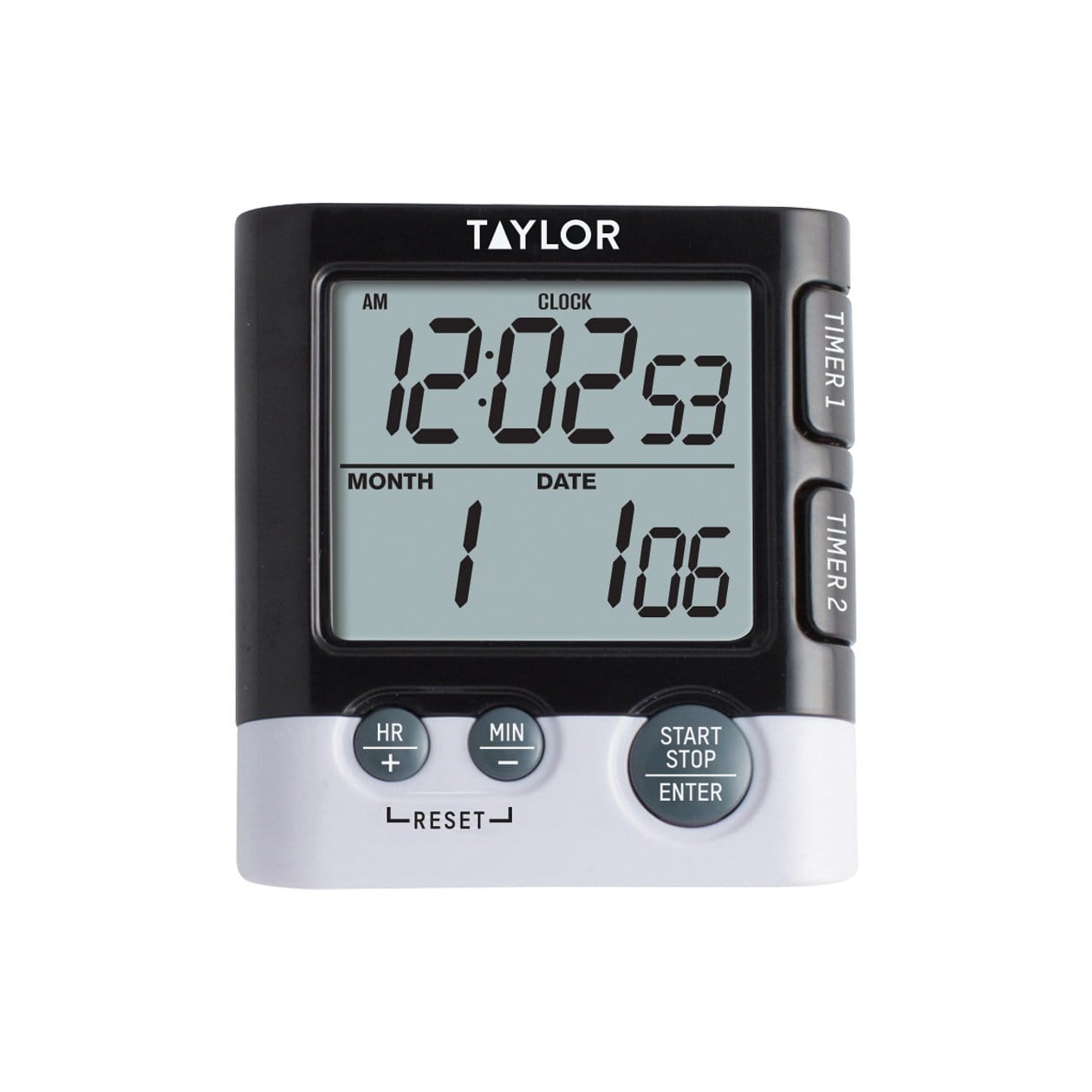 Taylor Dual Event Kitchen Timer - Black, 1 ct - Fry's Food Stores
