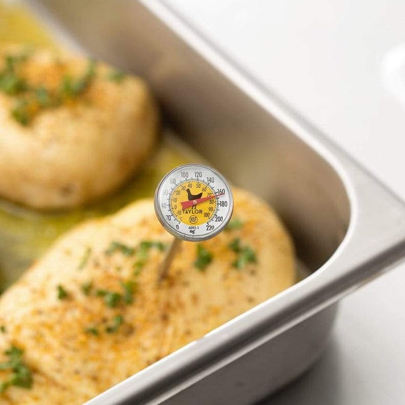 1" Dial Instant Read Cross-Contamination Thermometer, Poultry