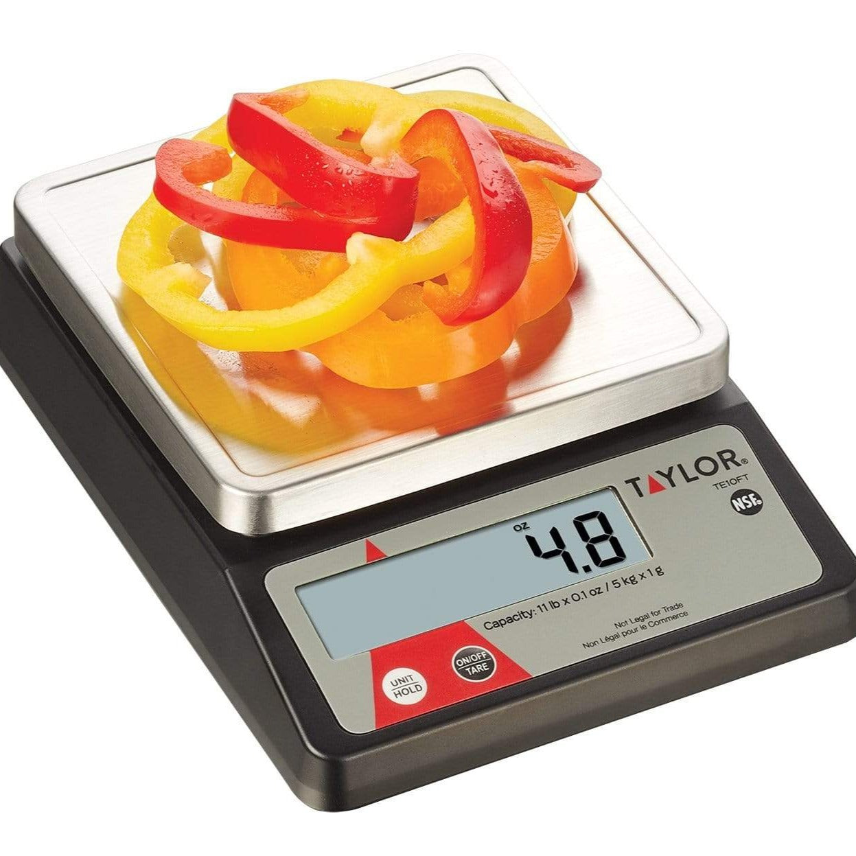 Taylor High-Precision Digital Portioning Scale with Cover, 16OZ/500G, Black