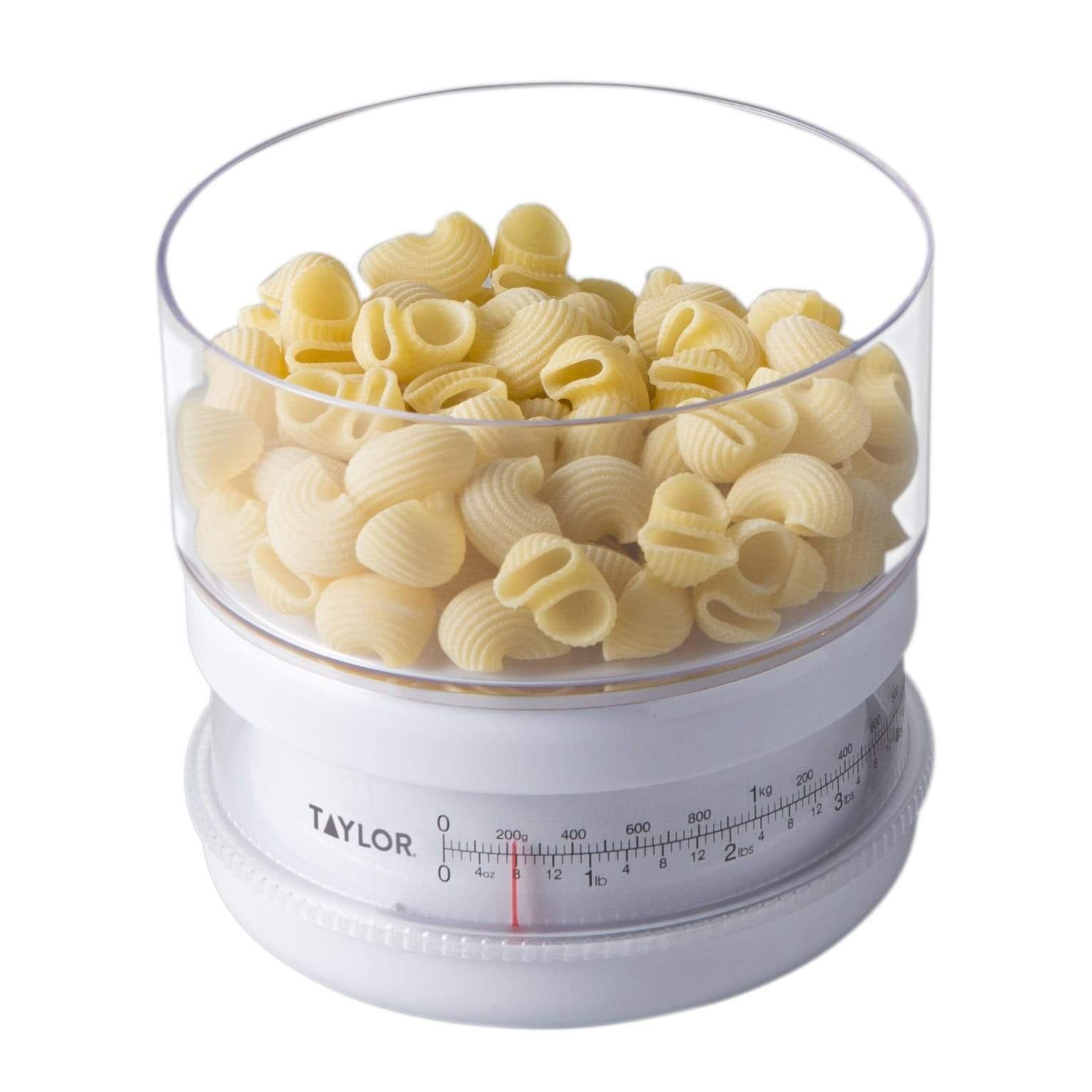 Taylor - 37204014T - White Analog Food Scale 1 lb.