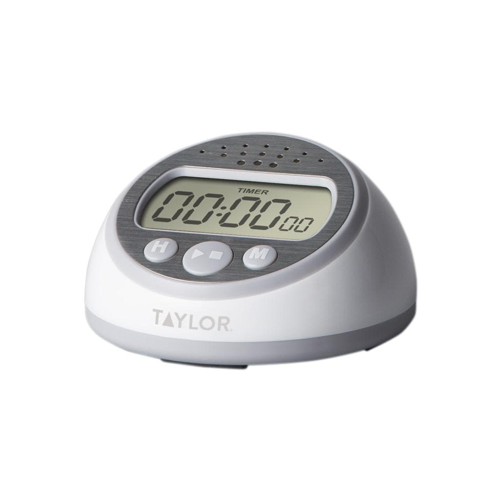 Taylor Pro Extra Loud Kitchen Timer with Alert Light, 5 x 8.5 x 7.5 cm,  White,black