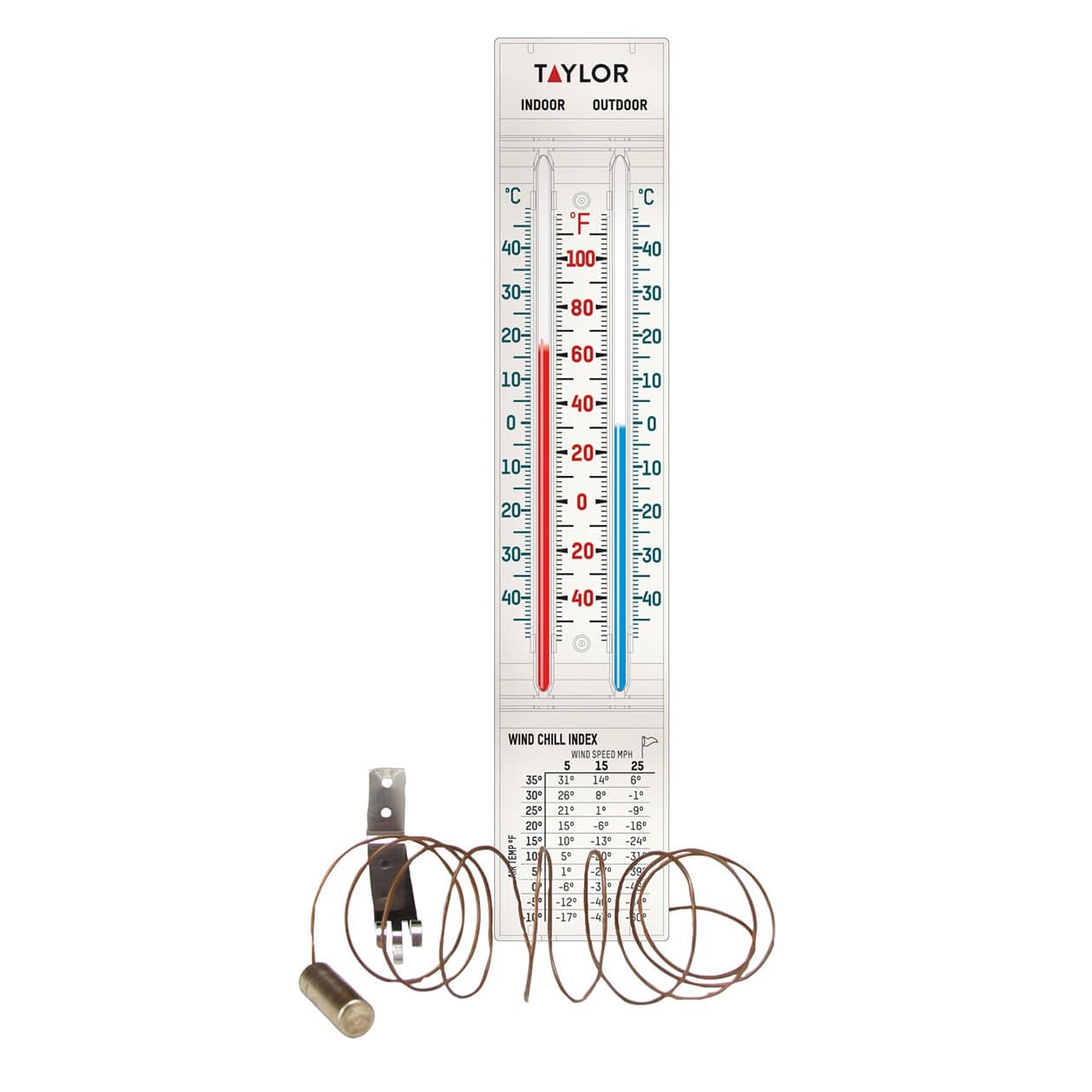 Indoor and Outdoor Wired Thermometer – Taylor USA