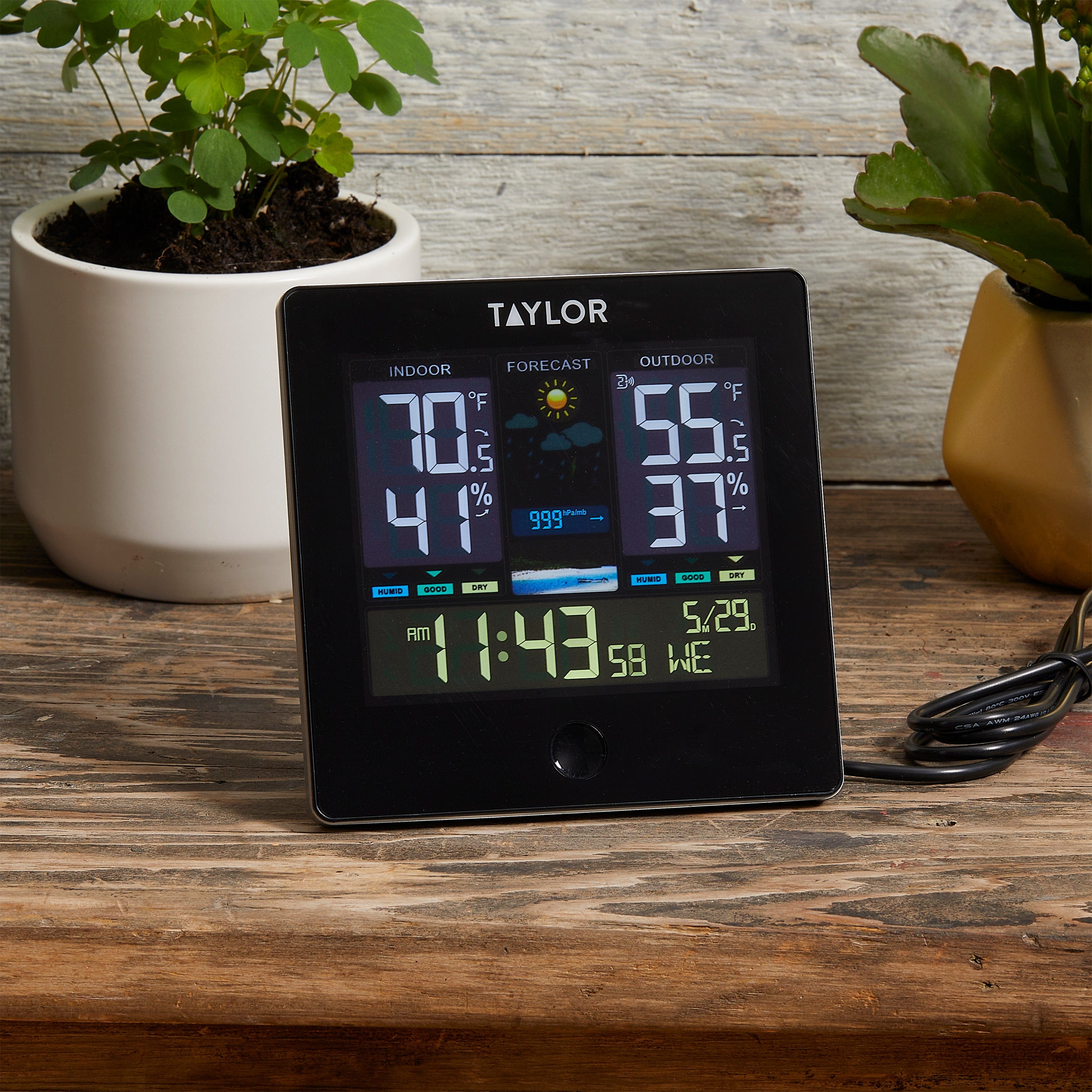 Digital Wireless Deluxe Indoor Outdoor Thermometer