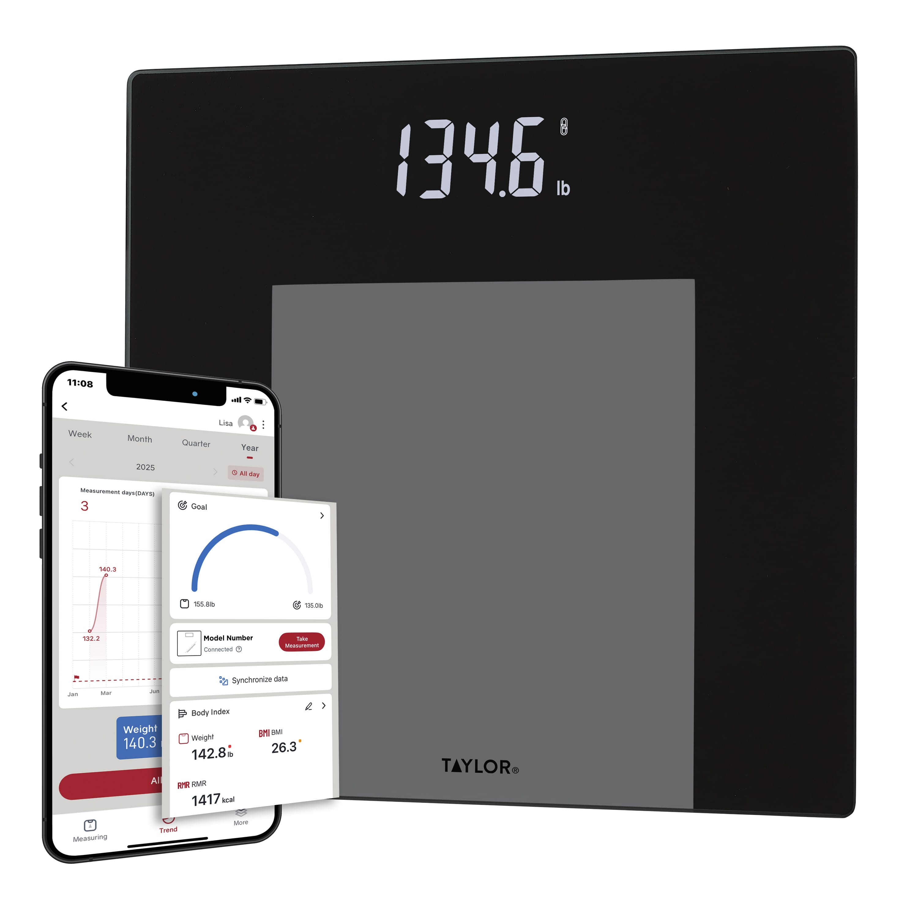 Smart Weight Tracking Scale with Precision Hub App