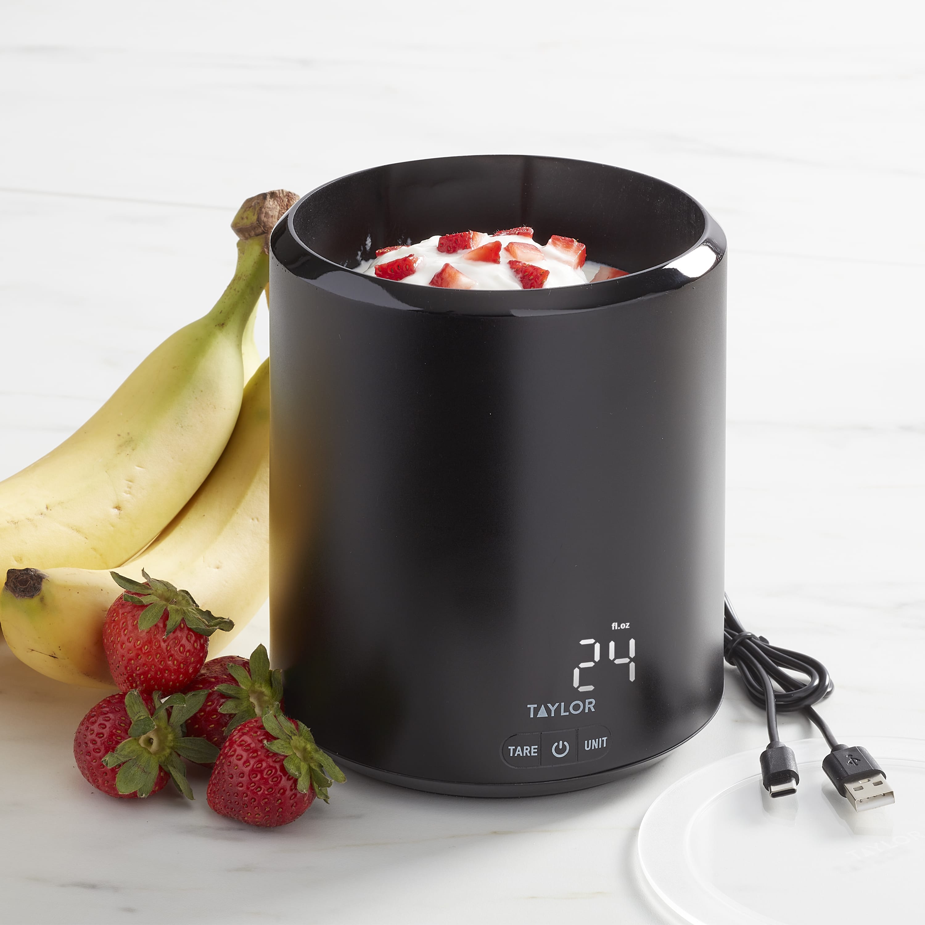 4.4lb USB-C Rechargeable Container Scale with Lid