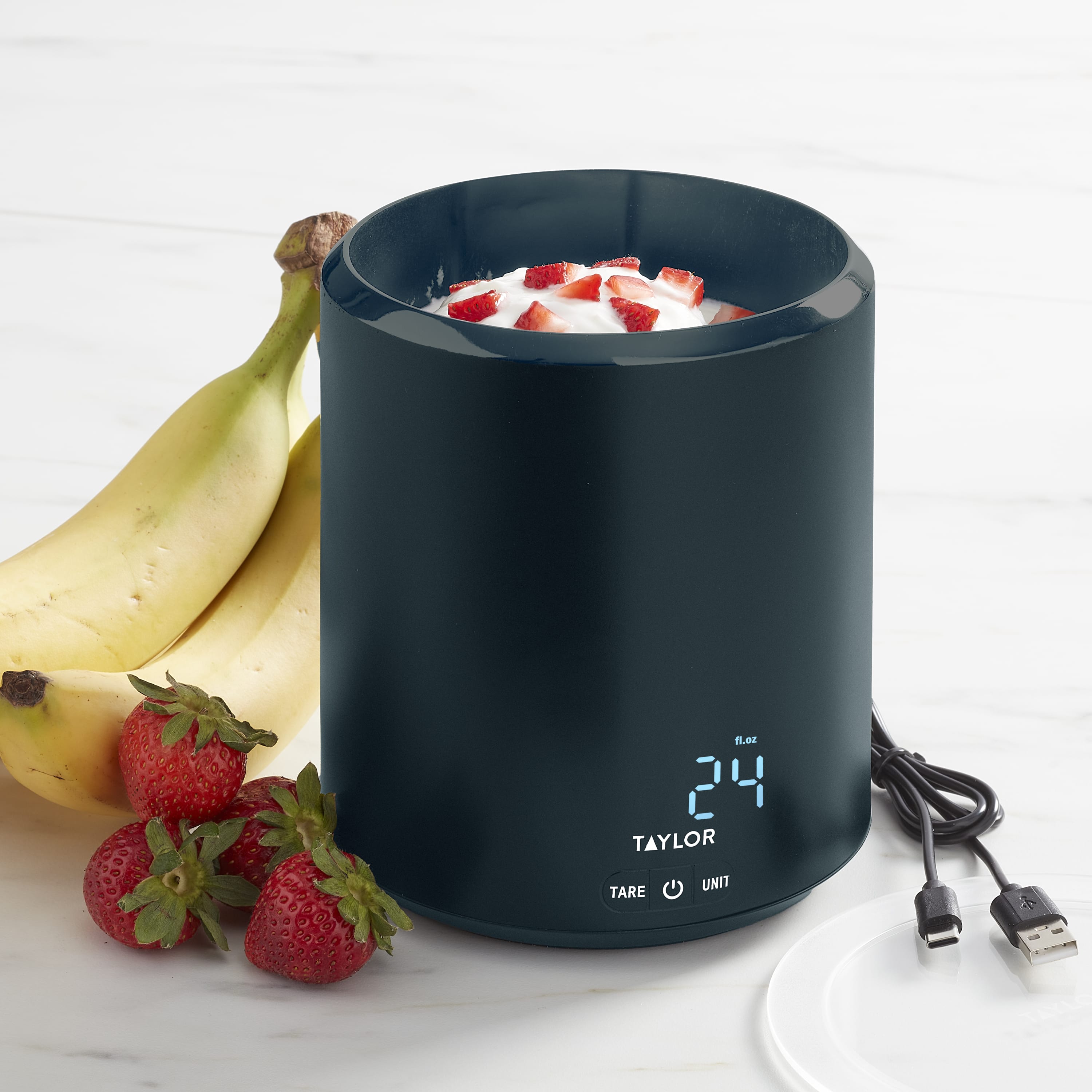 4.4lb USB-C Rechargeable Container Scale with Lid
