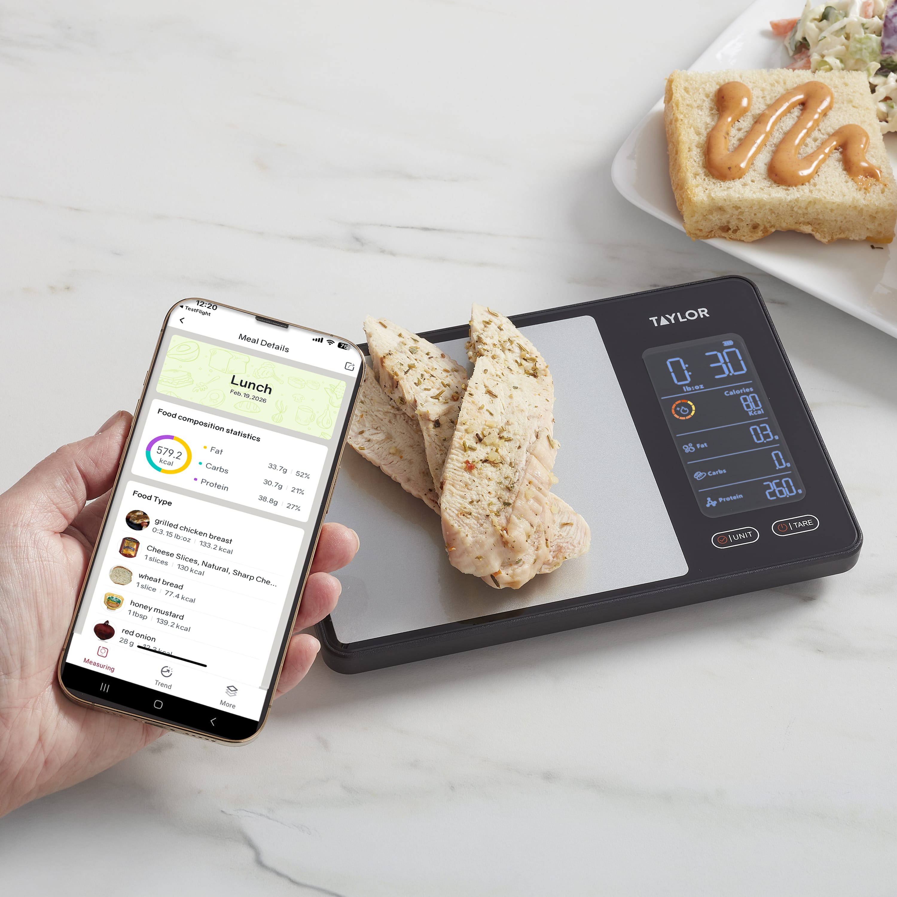 Smart Food Scale with Precision Hub App