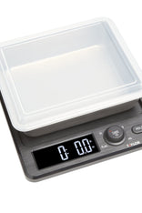 Taylor 3907 22 lb. Stainless Steel Digital Kitchen Scale with Touch Control  Buttons